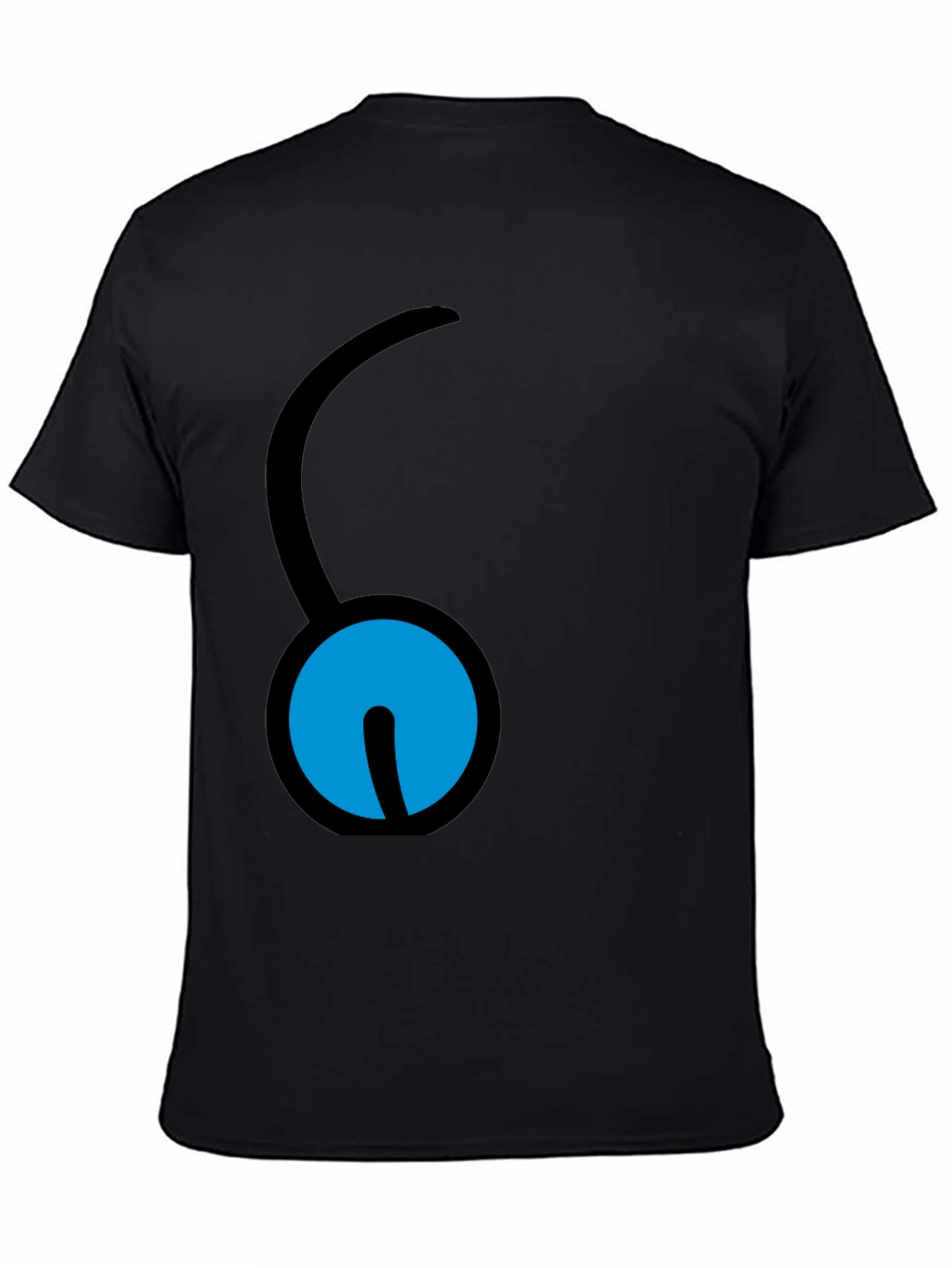 Unique Graphic Print Black T-Shirt