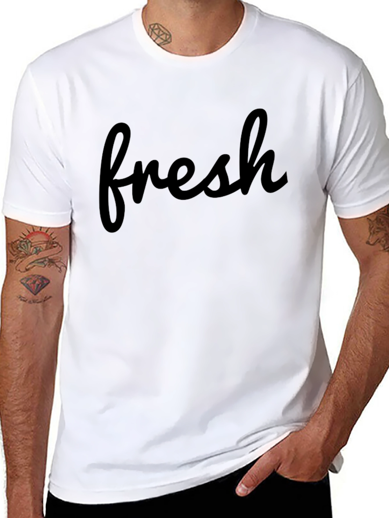 Fresh Script Tee - Casual Comfort