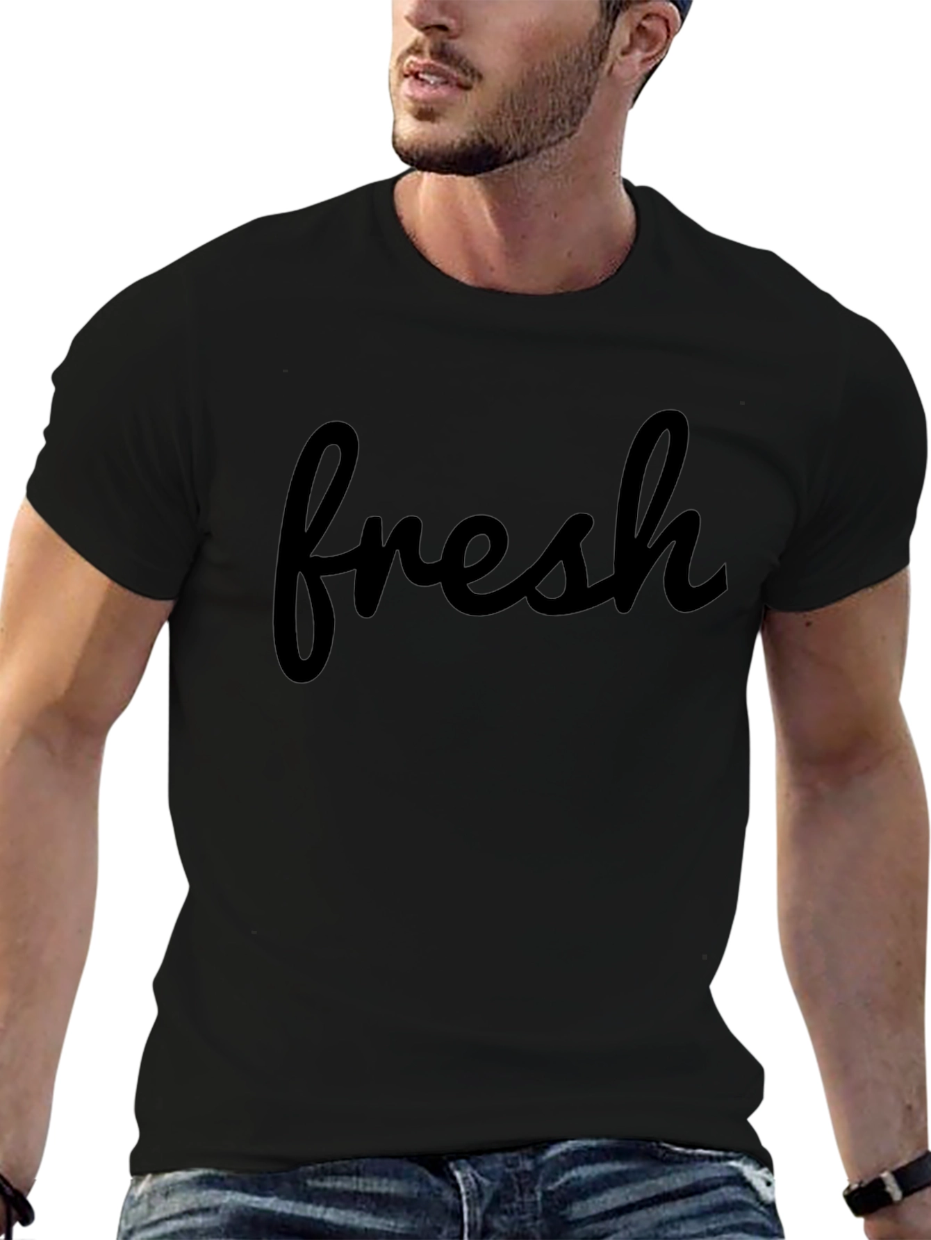 Fresh Script Tee - Casual Comfort