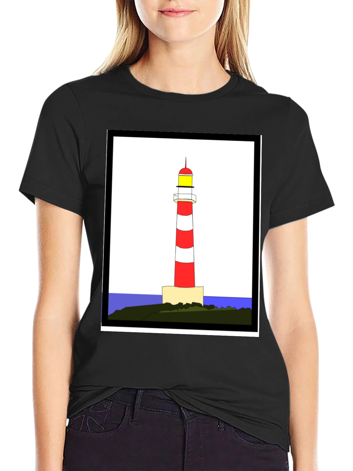 Lighthouse Graphic Tee - Coastal Style