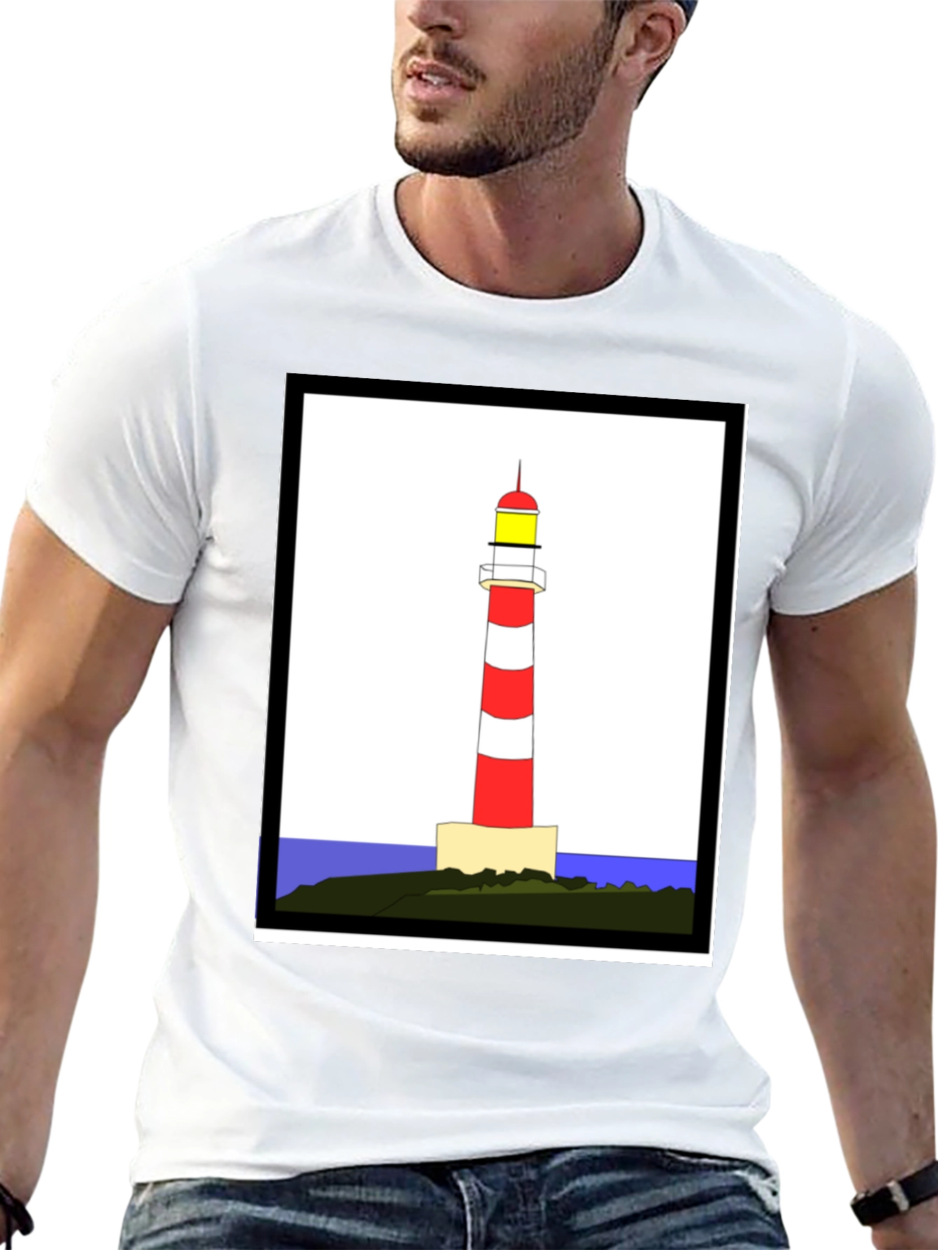 Lighthouse Graphic Tee - Coastal Style