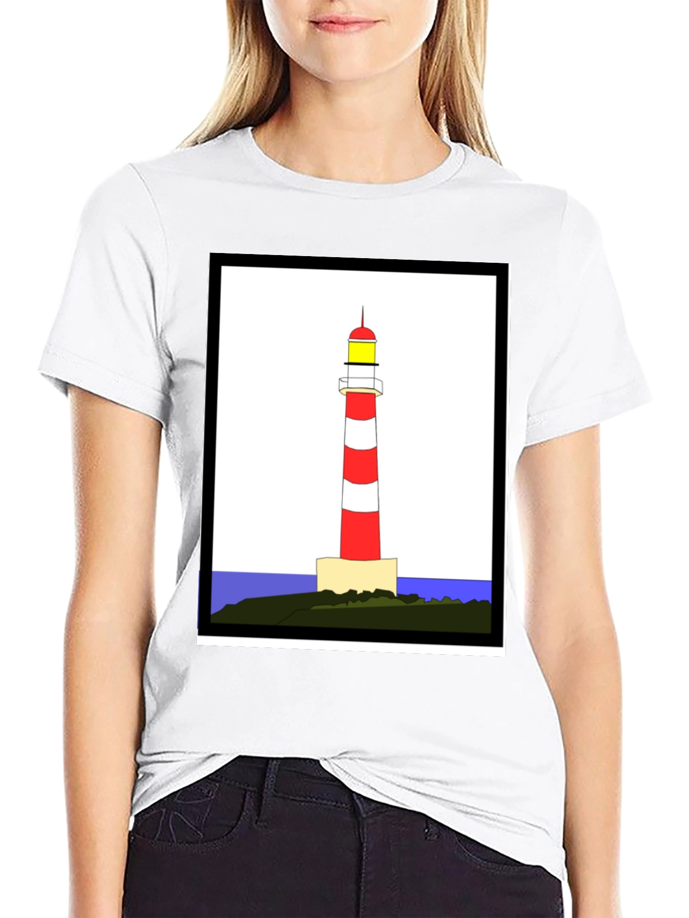 Lighthouse Graphic Tee - Coastal Style