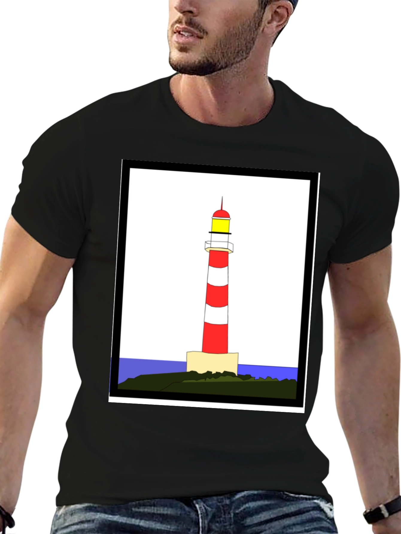Lighthouse Graphic Tee - Coastal Style