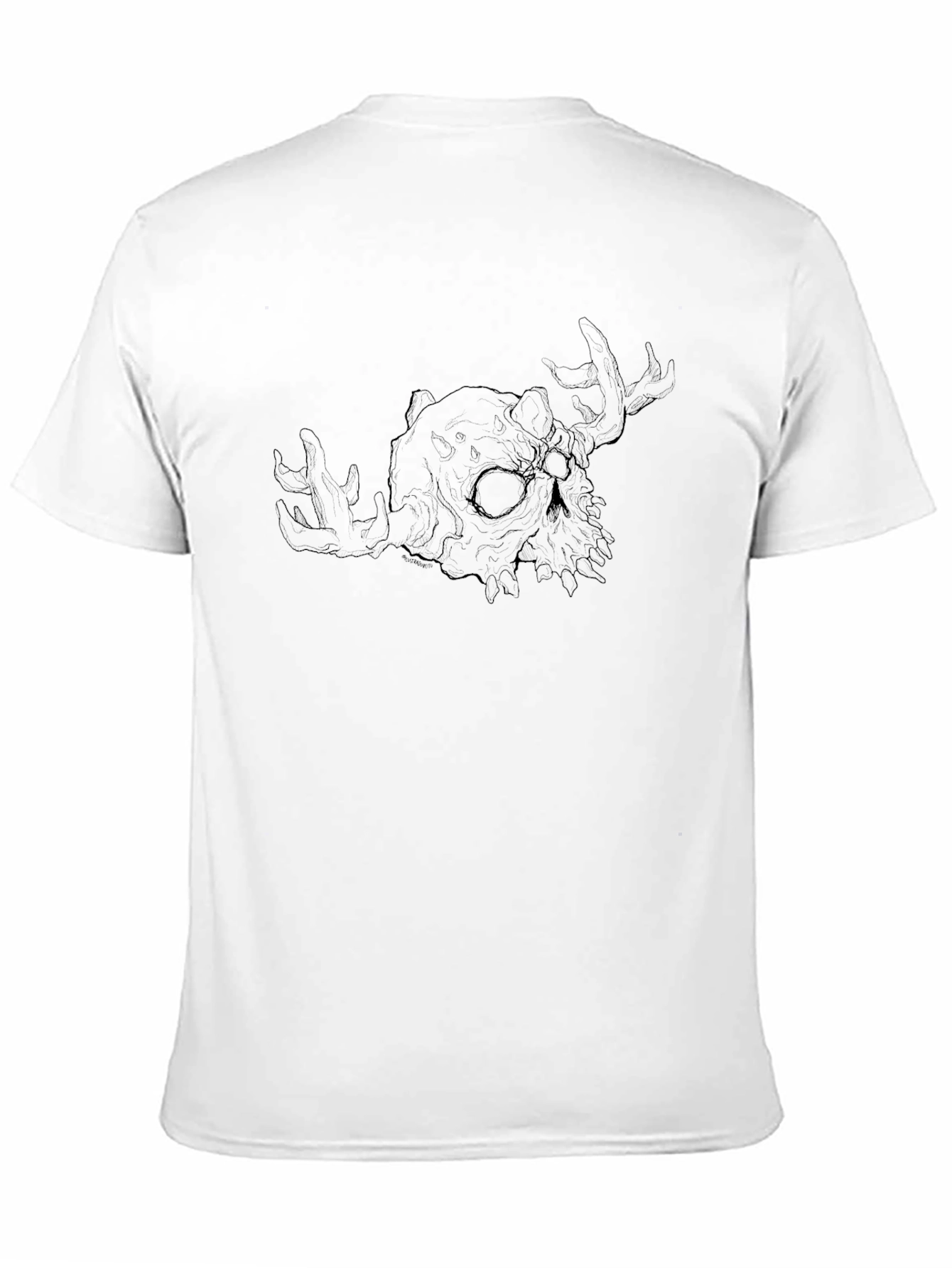 Dark Skull Graphic Tee - Black Casual T-Shirt