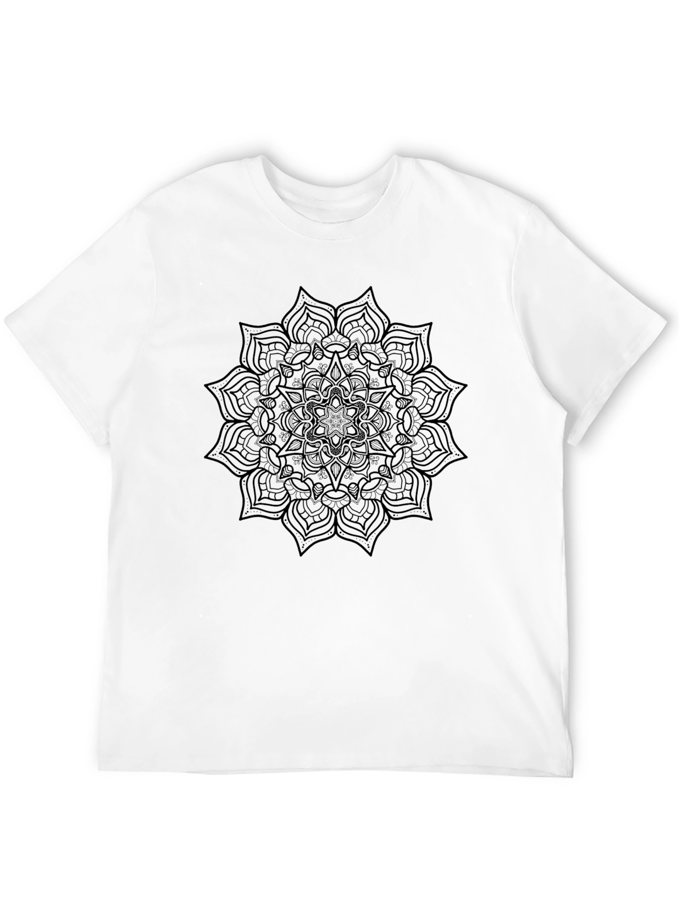Black Mandala Graphic T-Shirt - Stylish Casual Wear