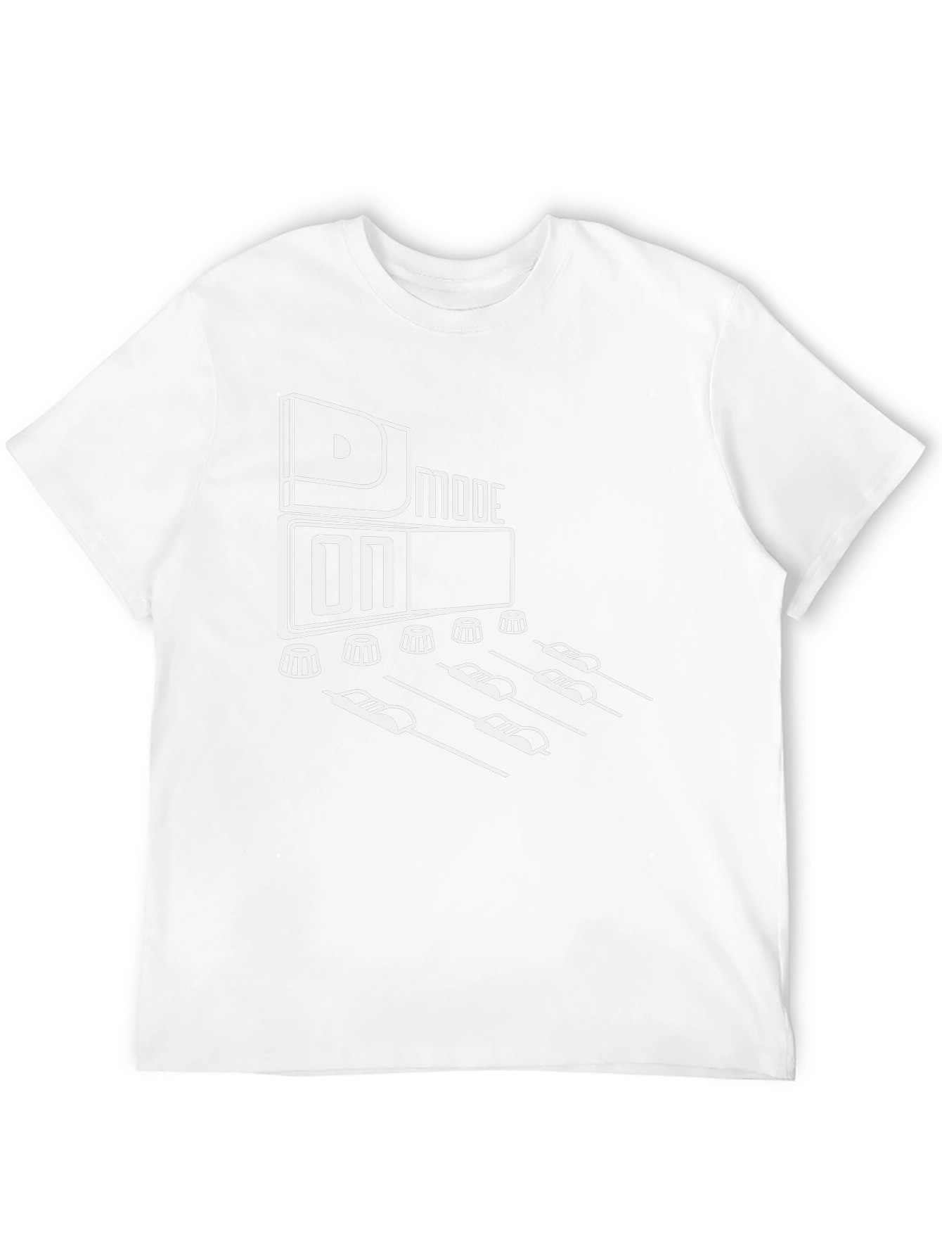 DJ Mode On Graphic Tee - Black Cotton T-Shirt