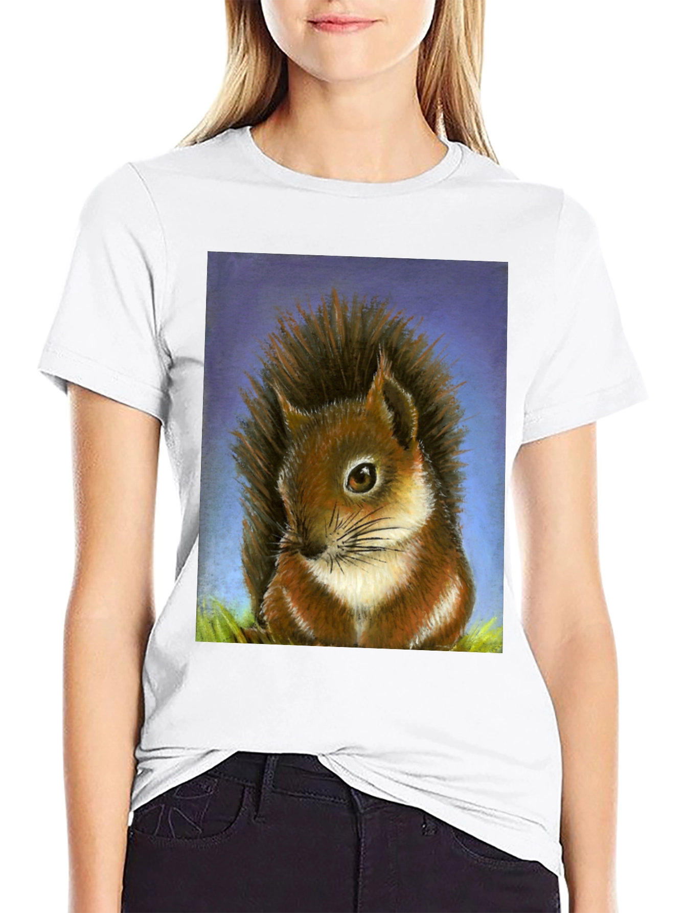 Squirrel Graphic T-Shirt - Unique Animal Art Tee