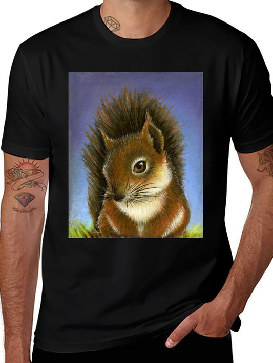 Squirrel Graphic T-Shirt - Unique Animal Art Tee