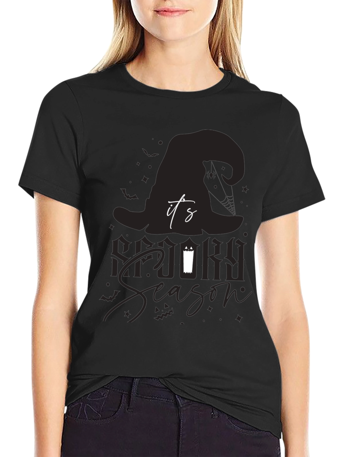 Spooky Season T-Shirt: Halloween Witch Hat Design