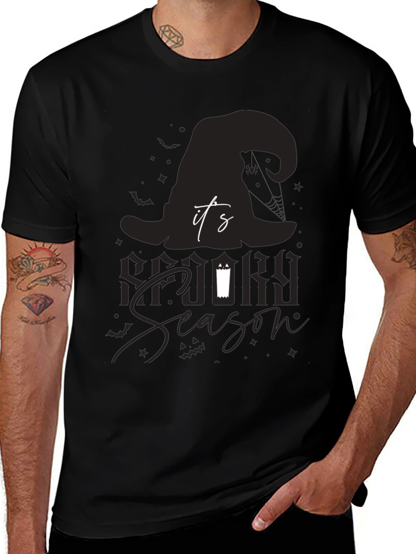 Spooky Season T-Shirt: Halloween Witch Hat Design