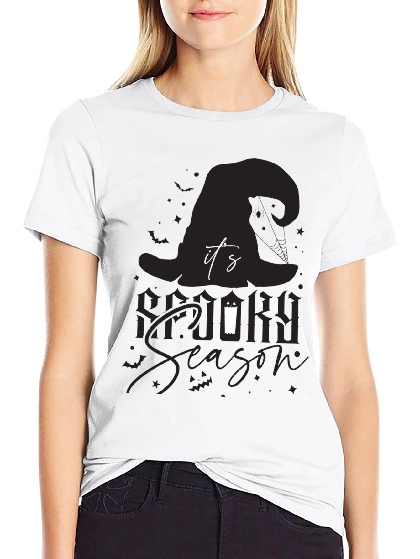 Spooky Season T-Shirt: Halloween Witch Hat Design