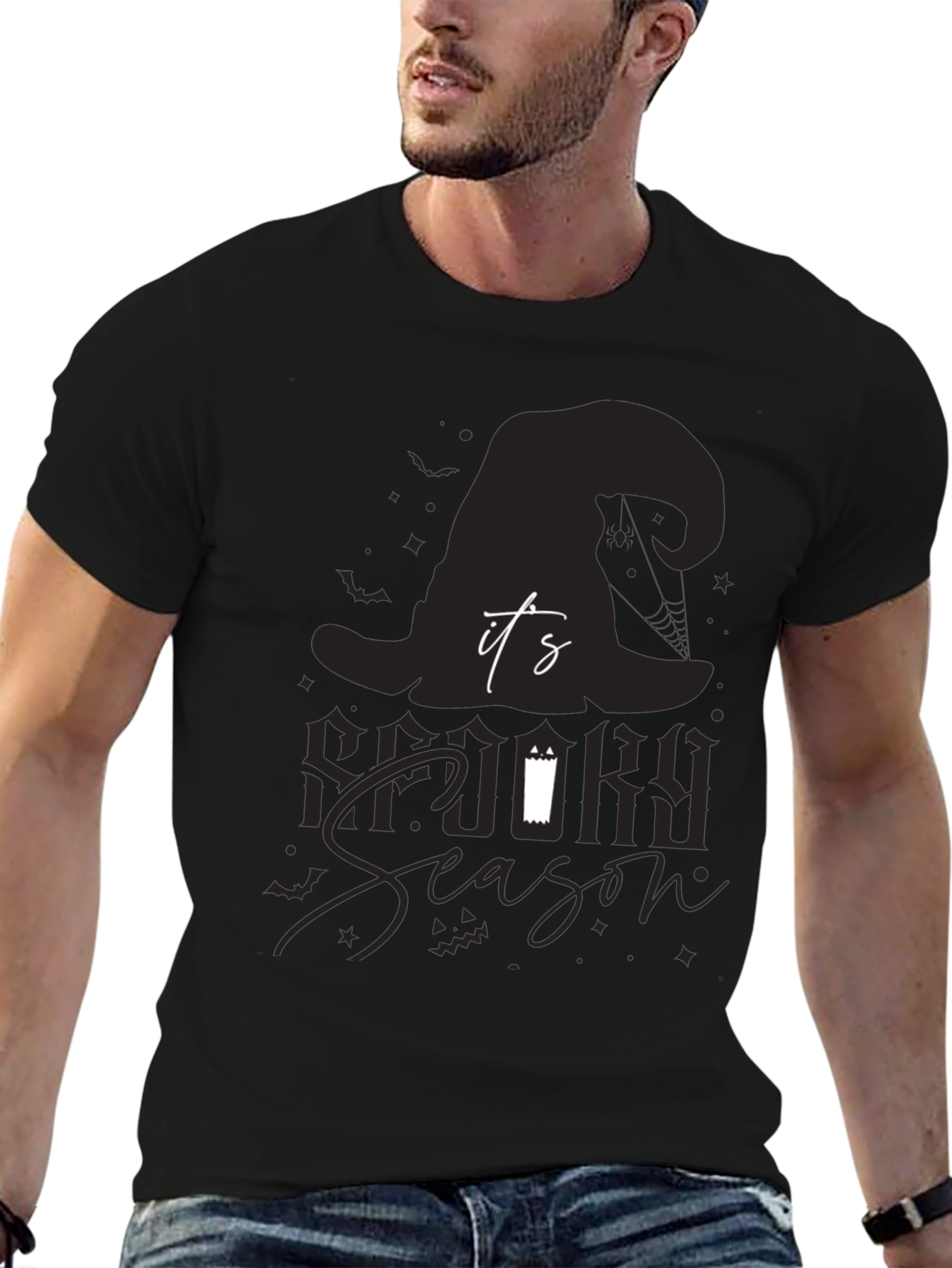 Spooky Season T-Shirt: Halloween Witch Hat Design
