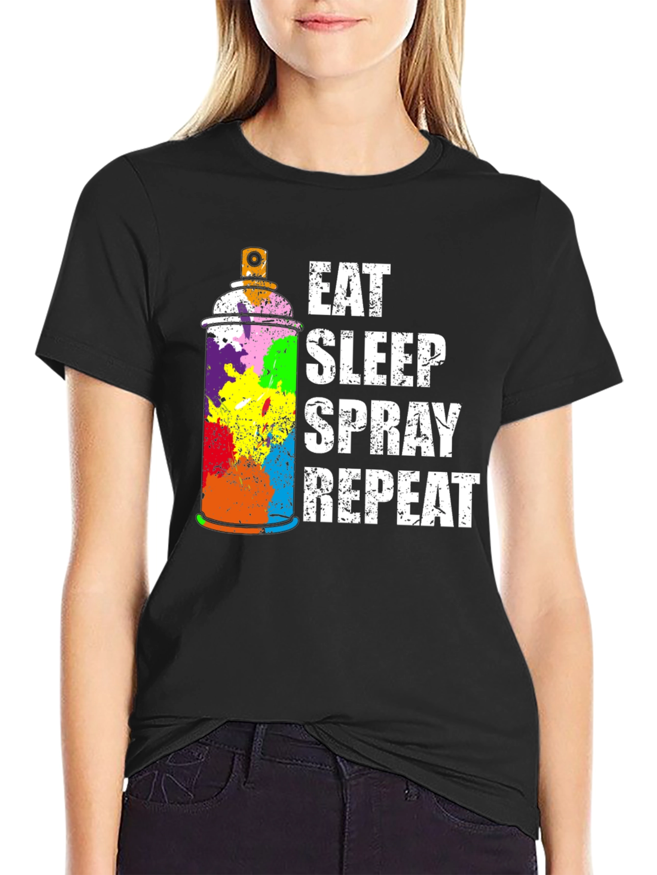 Eat Sleep Spray Repeat T-Shirt - Graffiti Artist Tee