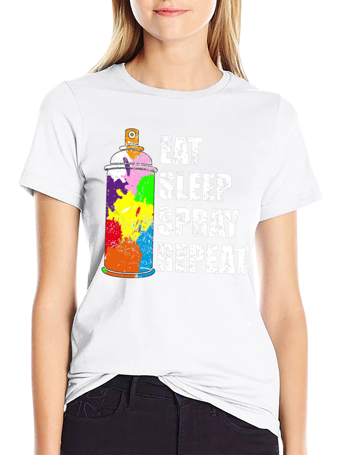 Eat Sleep Spray Repeat T-Shirt - Graffiti Artist Tee