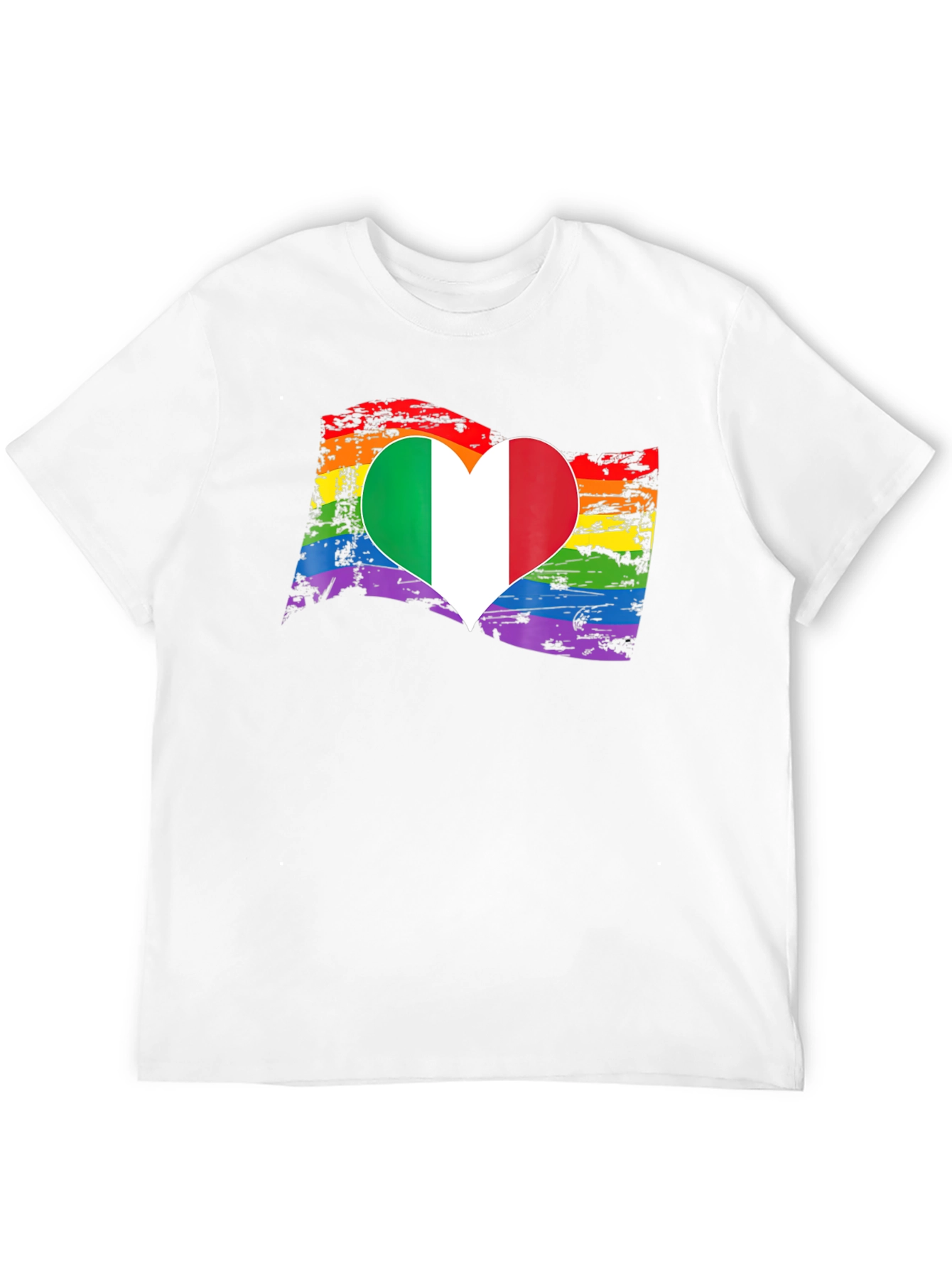 Italy Pride Heart T-Shirt