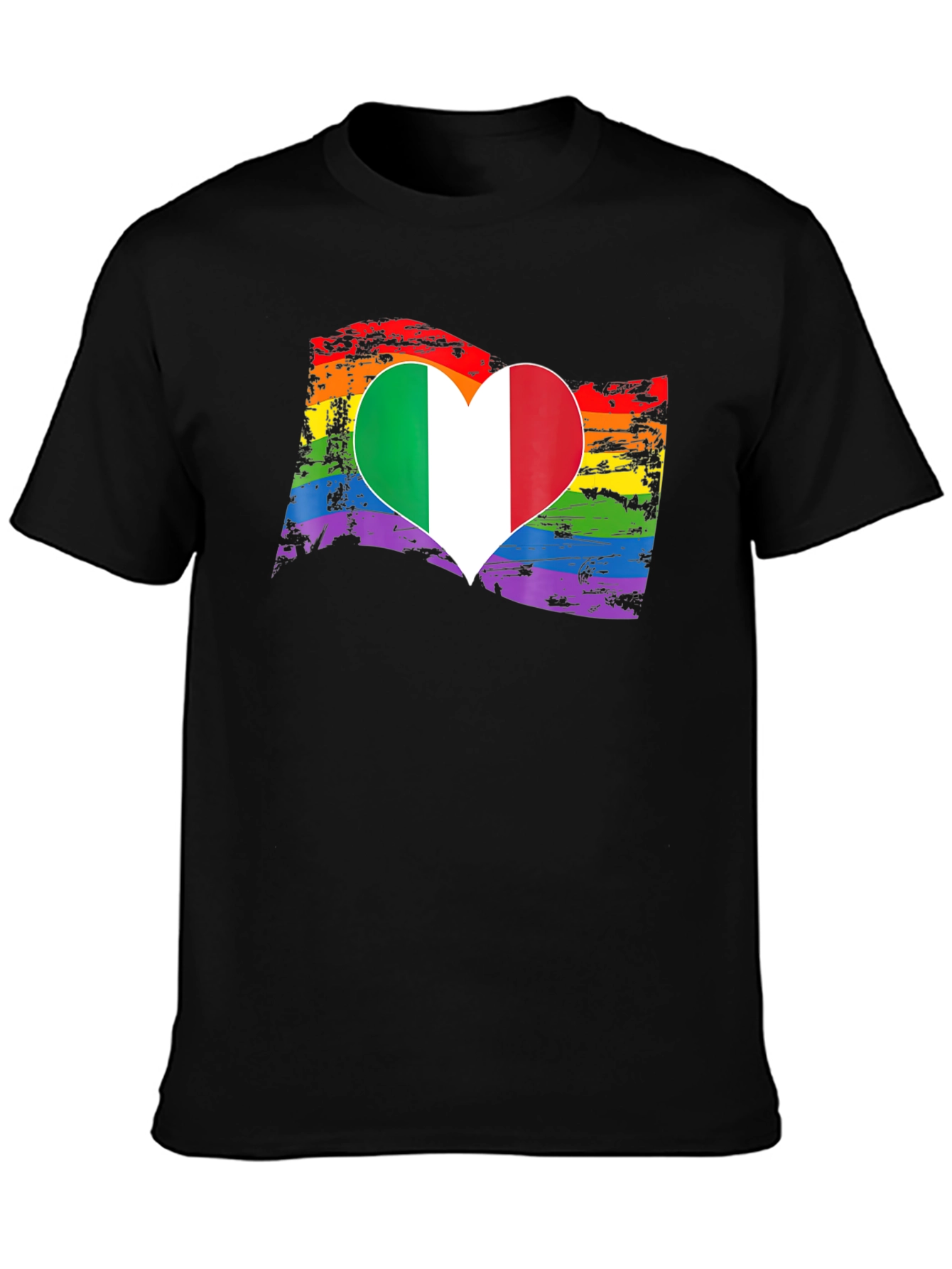 Italy Pride Heart T-Shirt