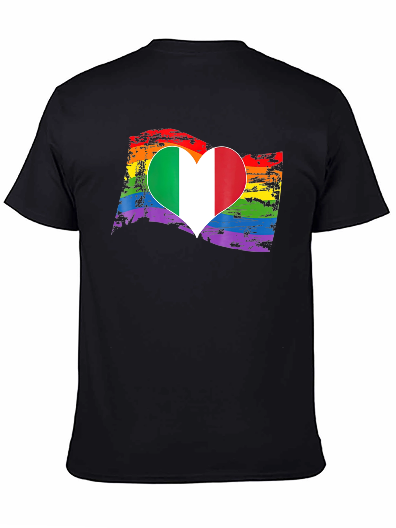 Italy Pride Heart T-Shirt