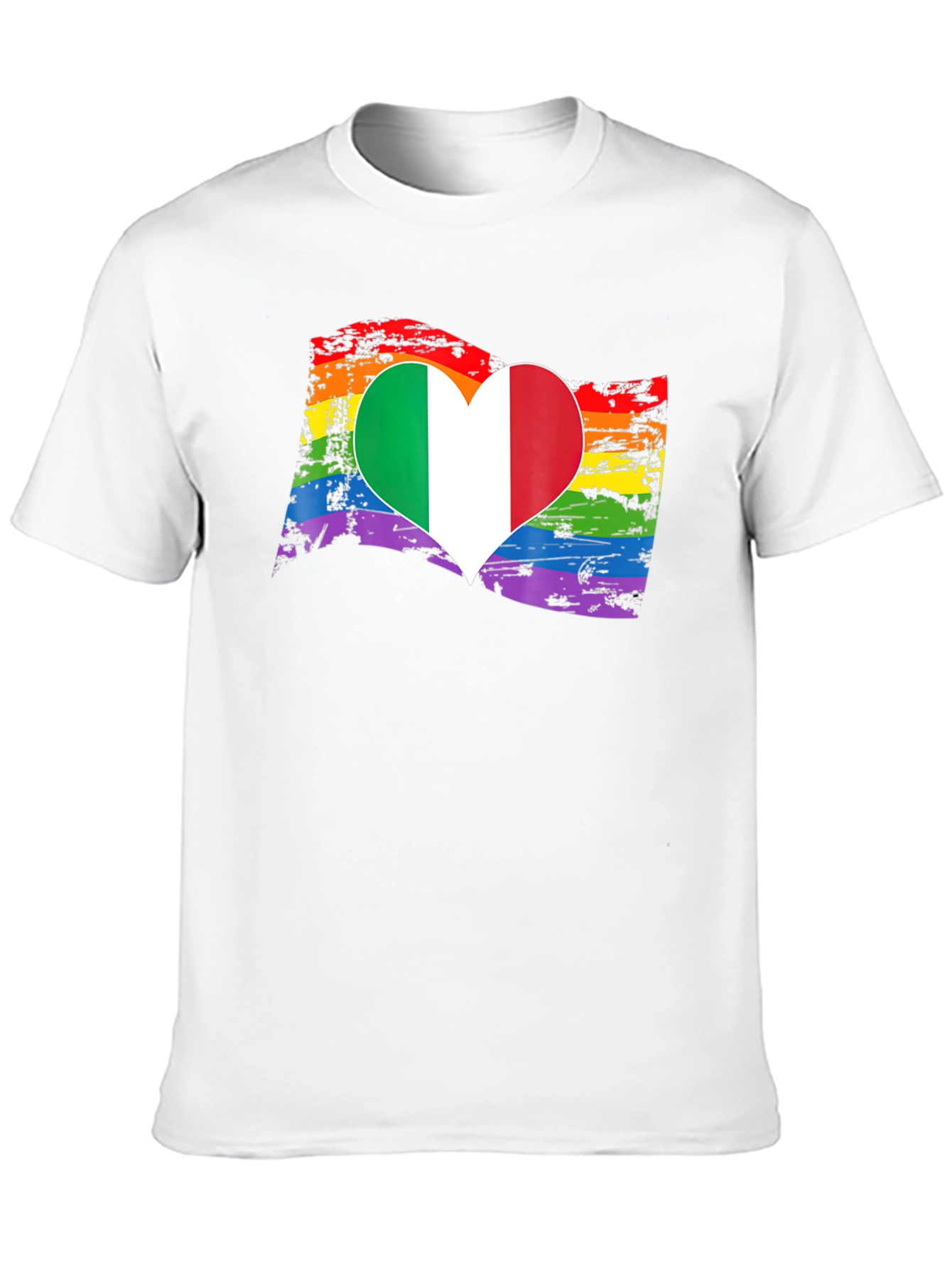 Italy Pride Heart T-Shirt