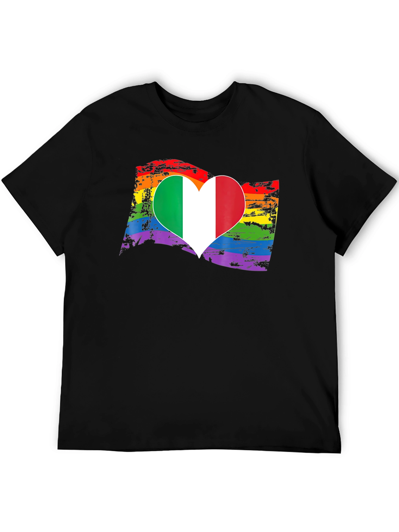 Italy Pride Heart T-Shirt