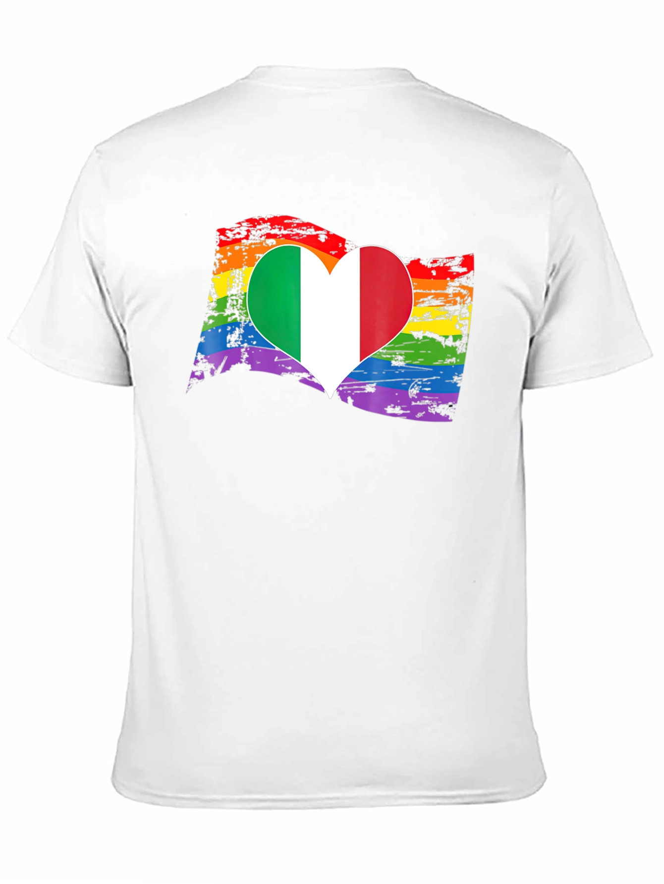 Italy Pride Heart T-Shirt