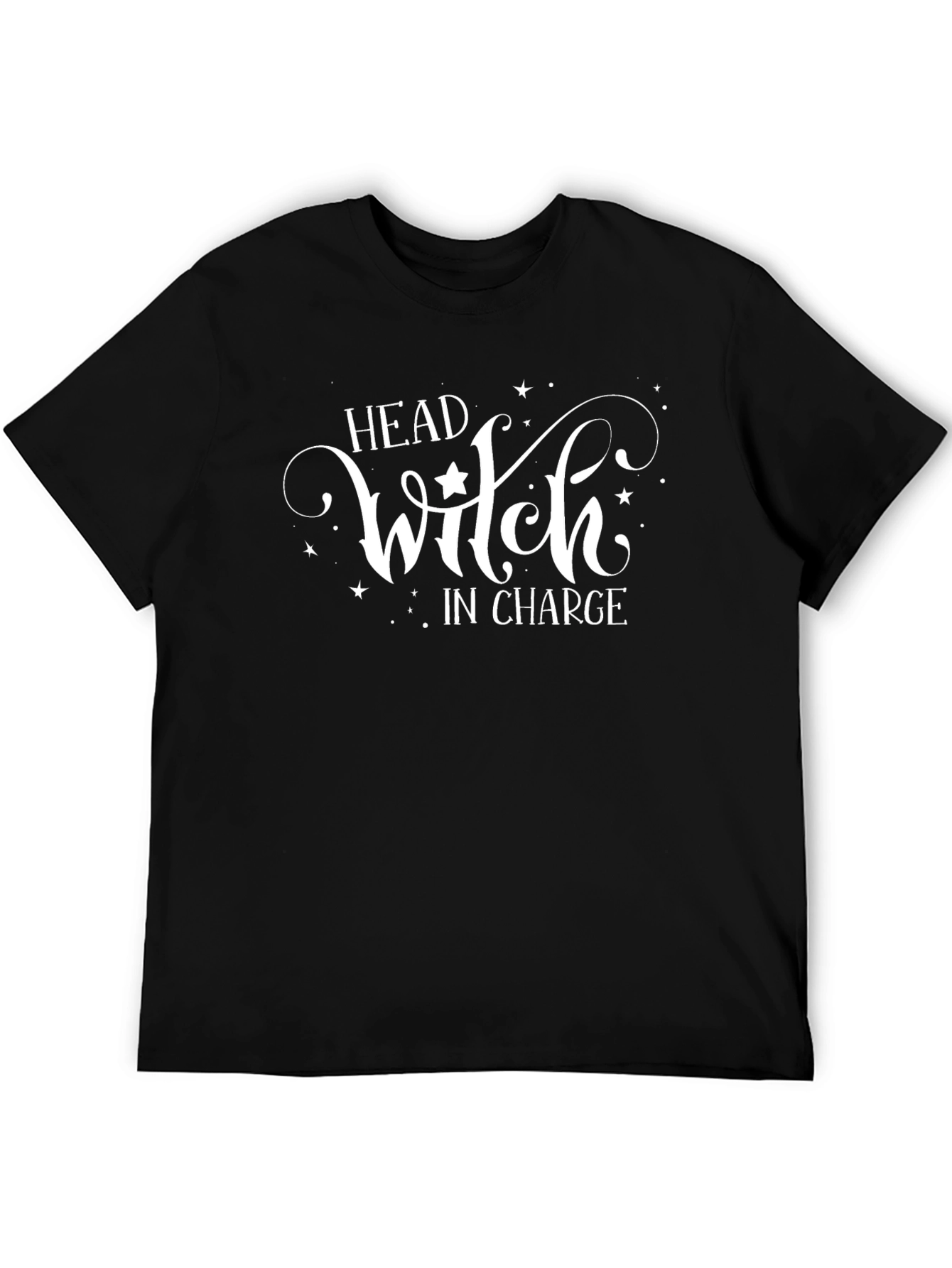 Head Witch in Charge Black T-Shirt