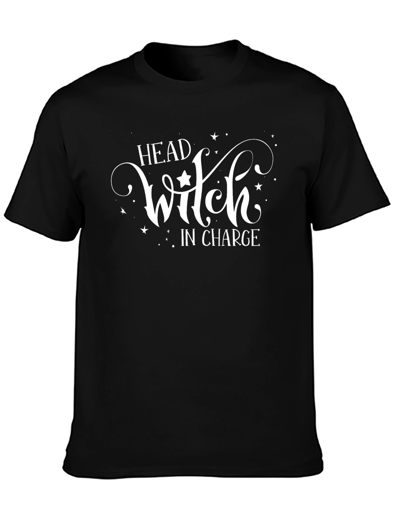 Head Witch in Charge Black T-Shirt