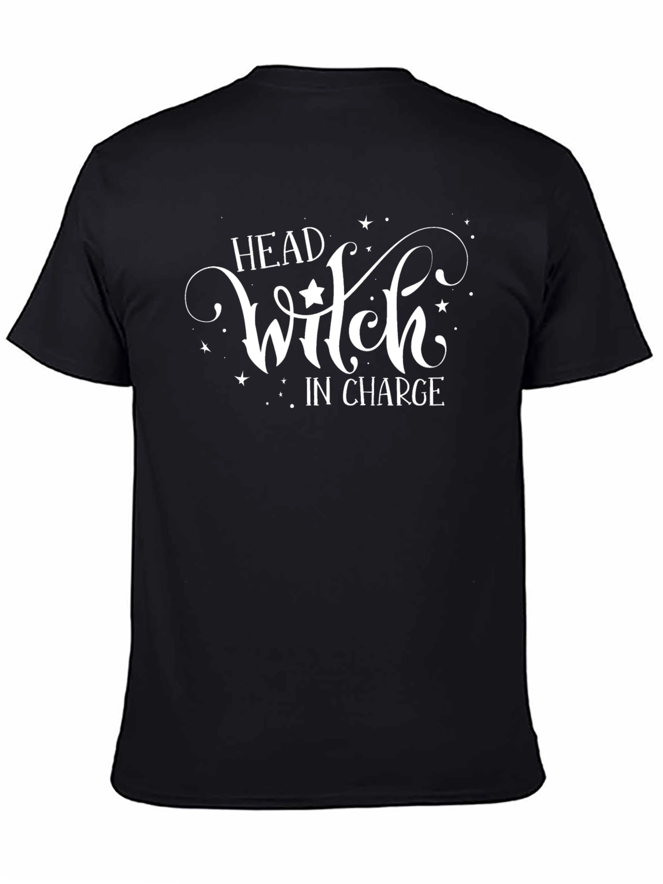 Head Witch in Charge Black T-Shirt