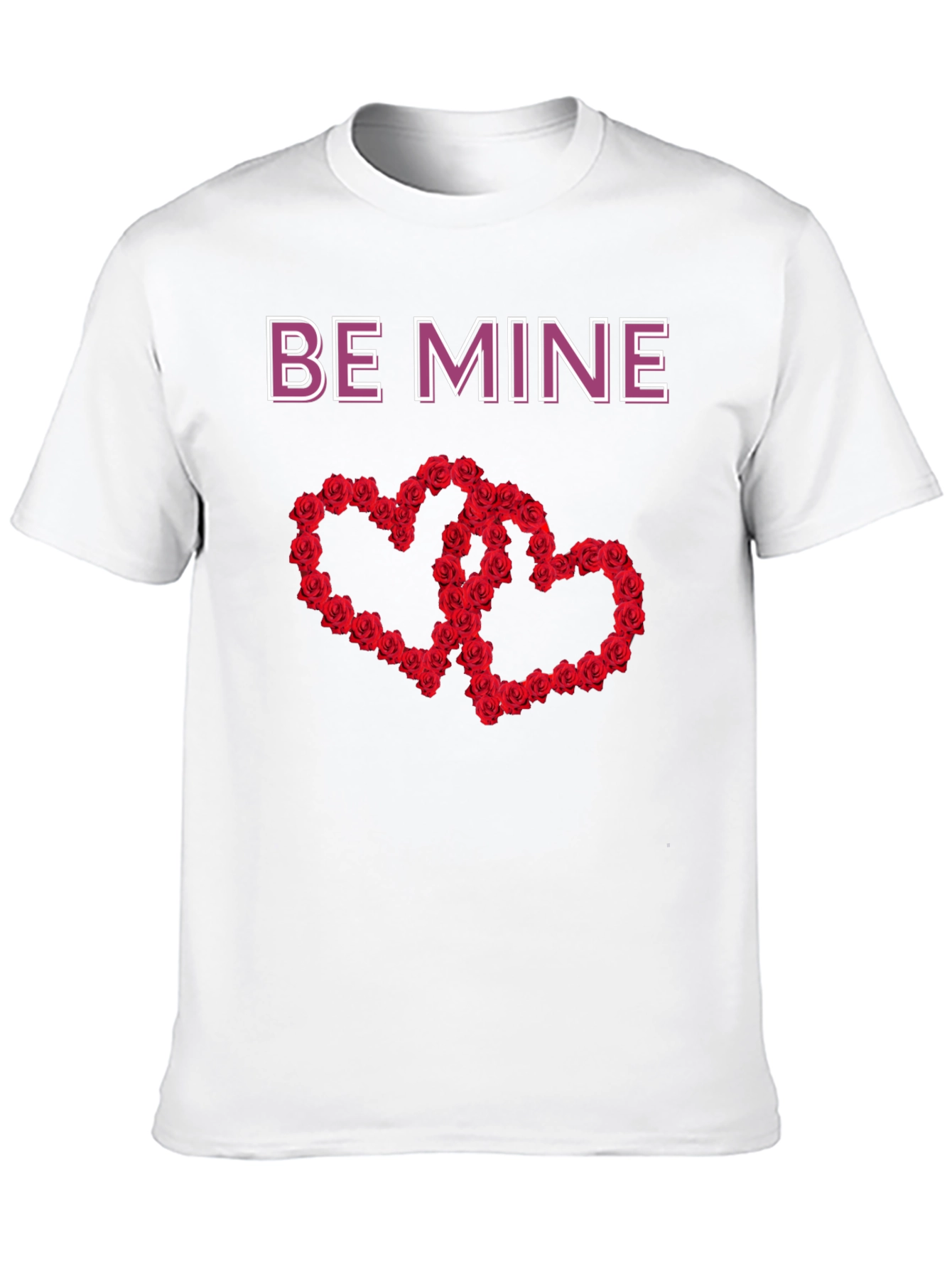 Be Mine Rose Heart Valentines Day T-Shirt