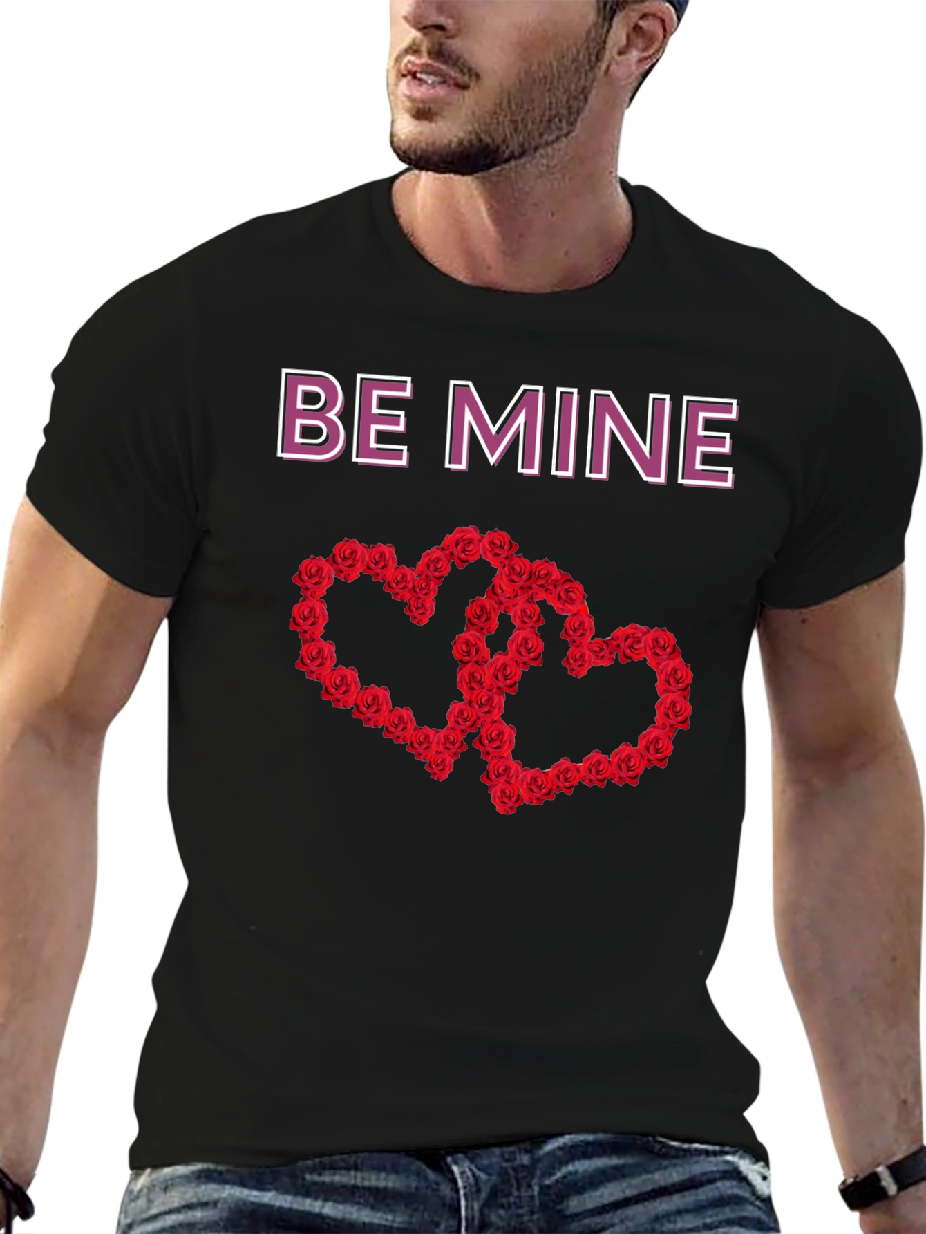 Be Mine Rose Heart Valentines Day T-Shirt