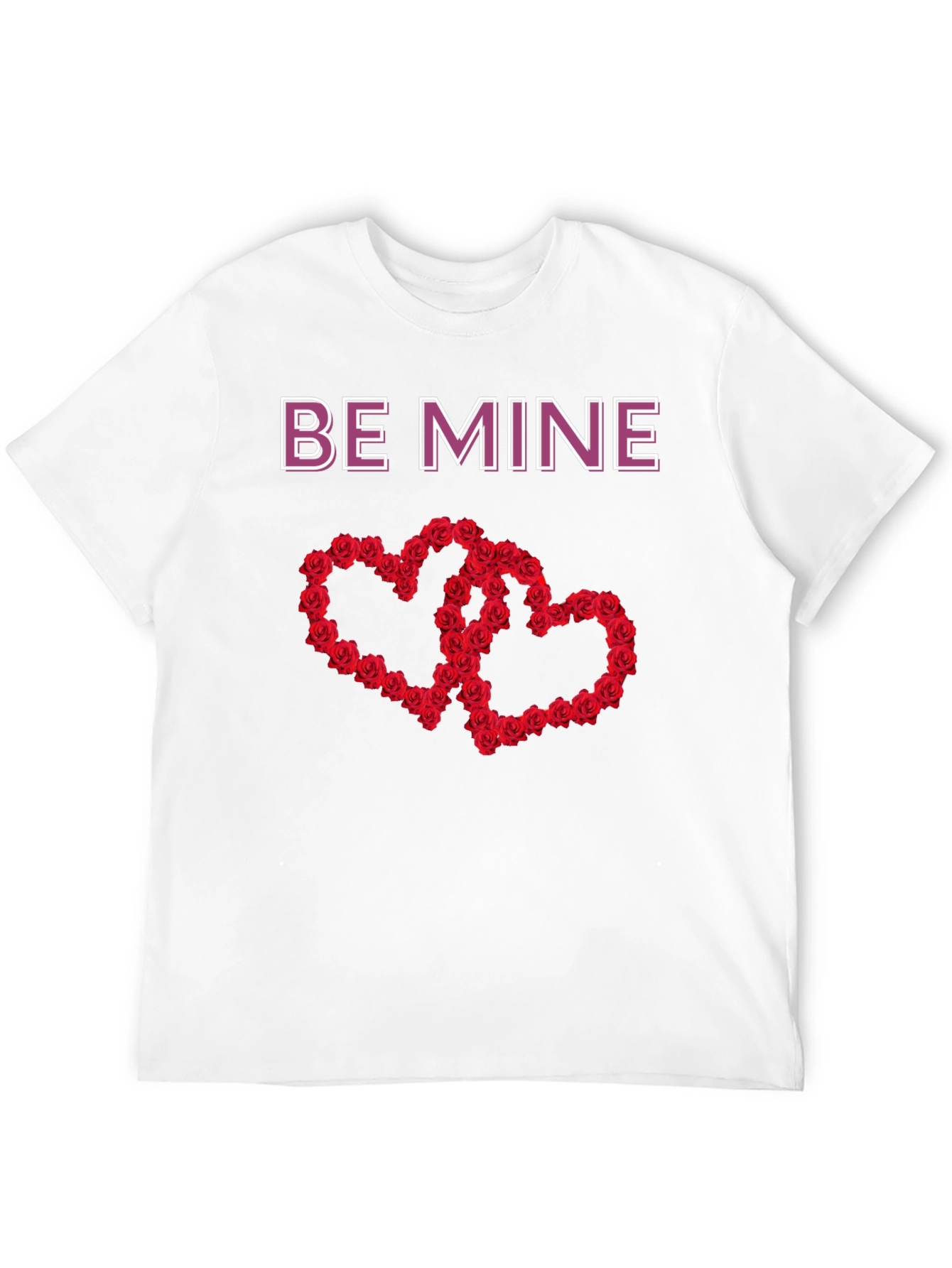 Be Mine Rose Heart Valentines Day T-Shirt