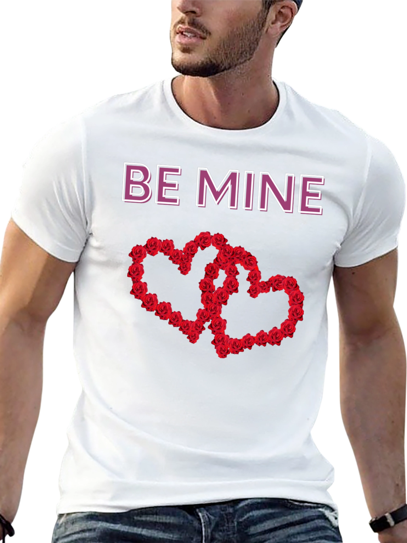 Be Mine Rose Heart Valentines Day T-Shirt