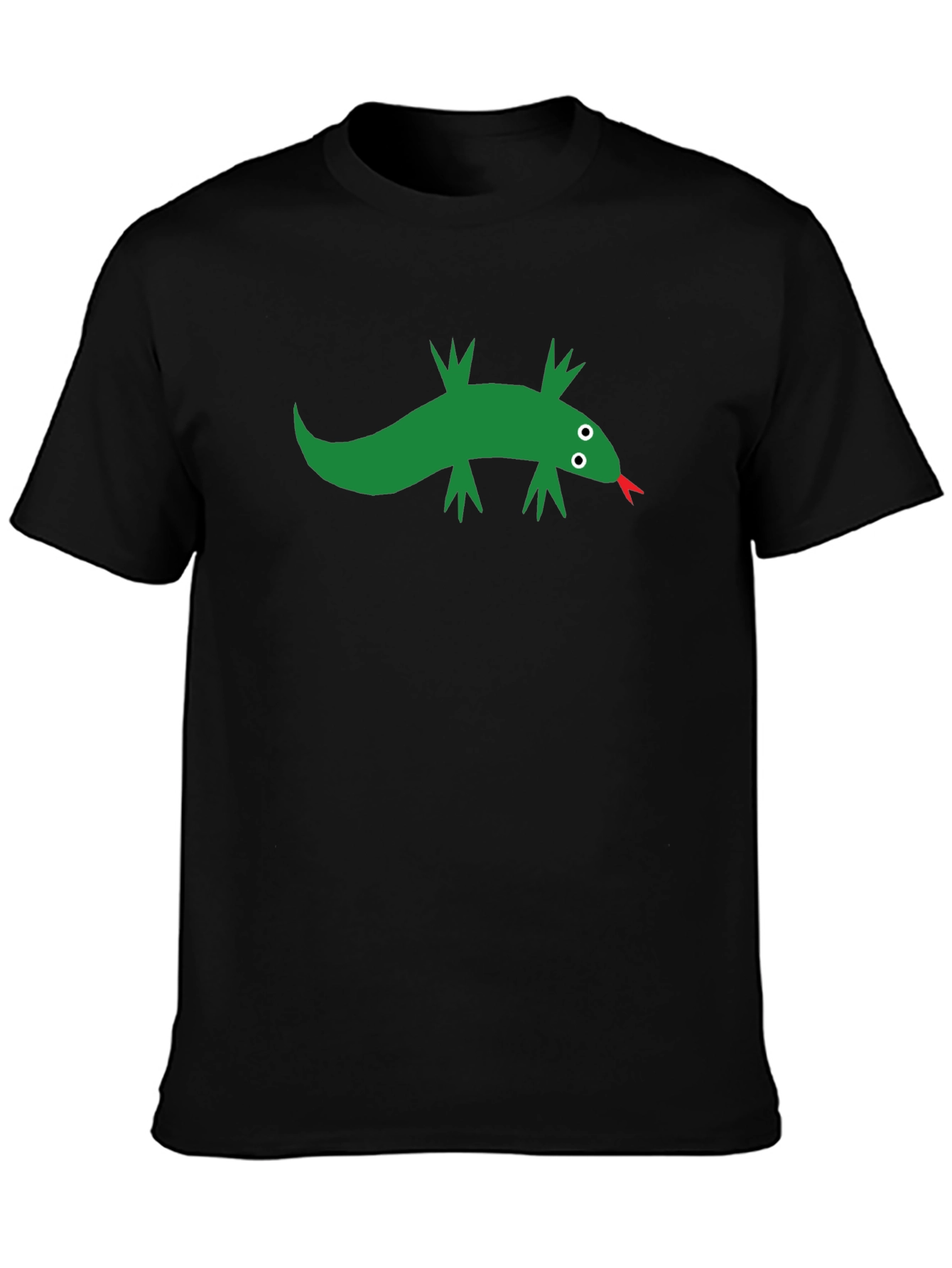 Cool Lizard Graphic Black T-Shirt