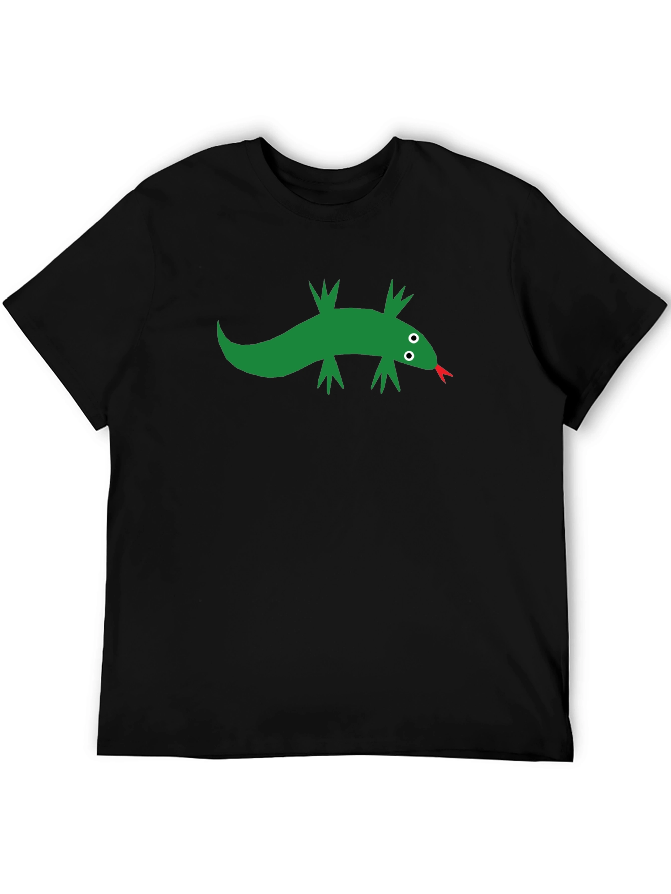 Cool Lizard Graphic Black T-Shirt
