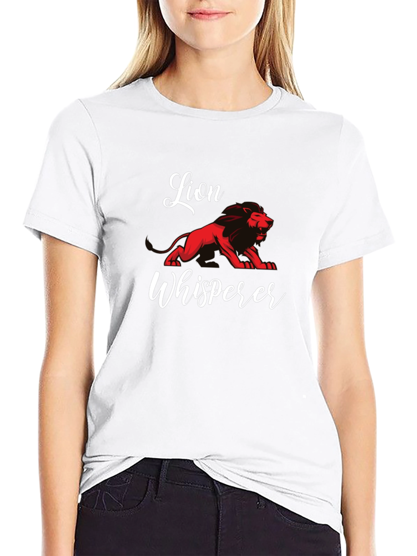 Lion Whisperer Black T-Shirt - Animal Lover Tee