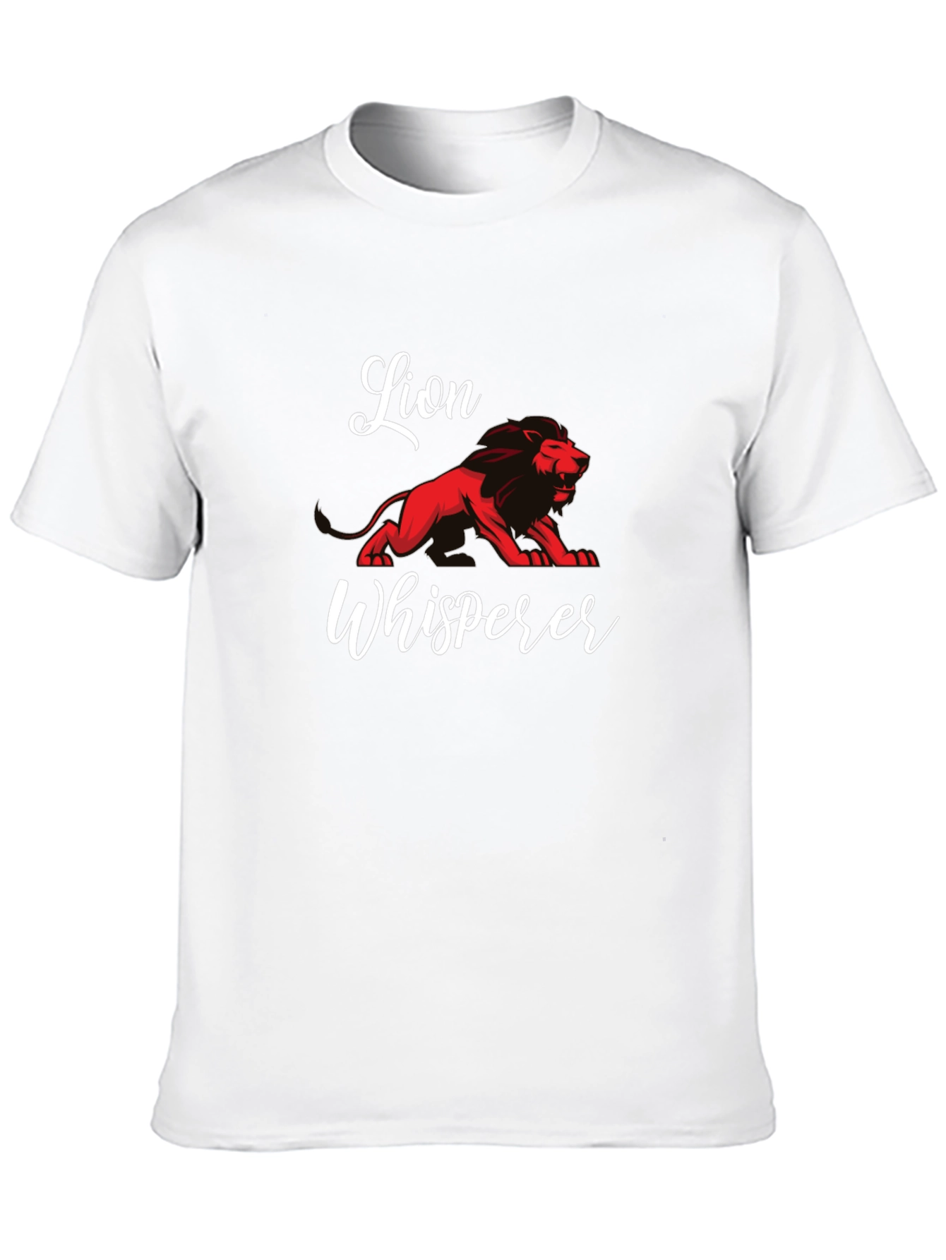 Lion Whisperer Black T-Shirt - Animal Lover Tee