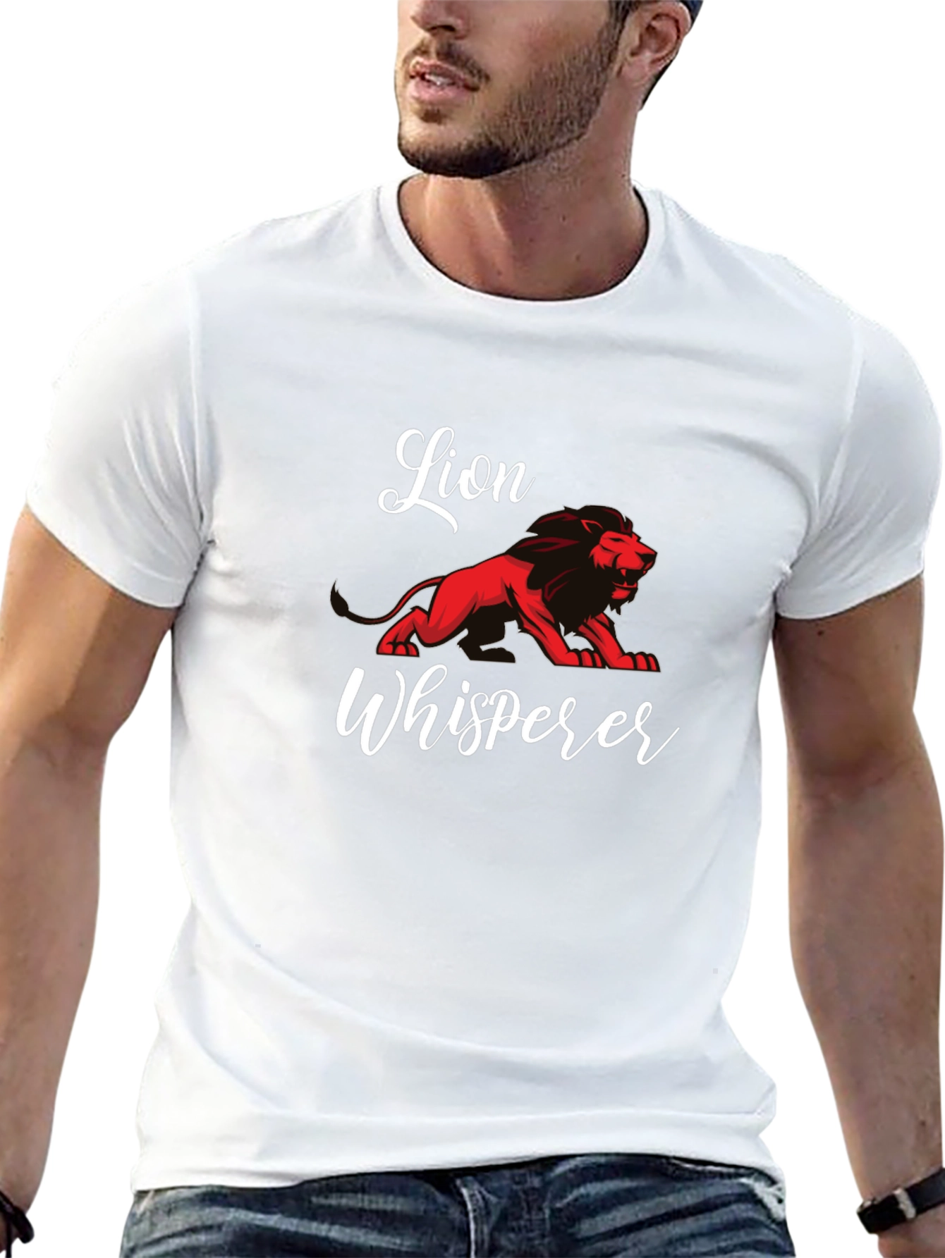 Lion Whisperer Black T-Shirt - Animal Lover Tee