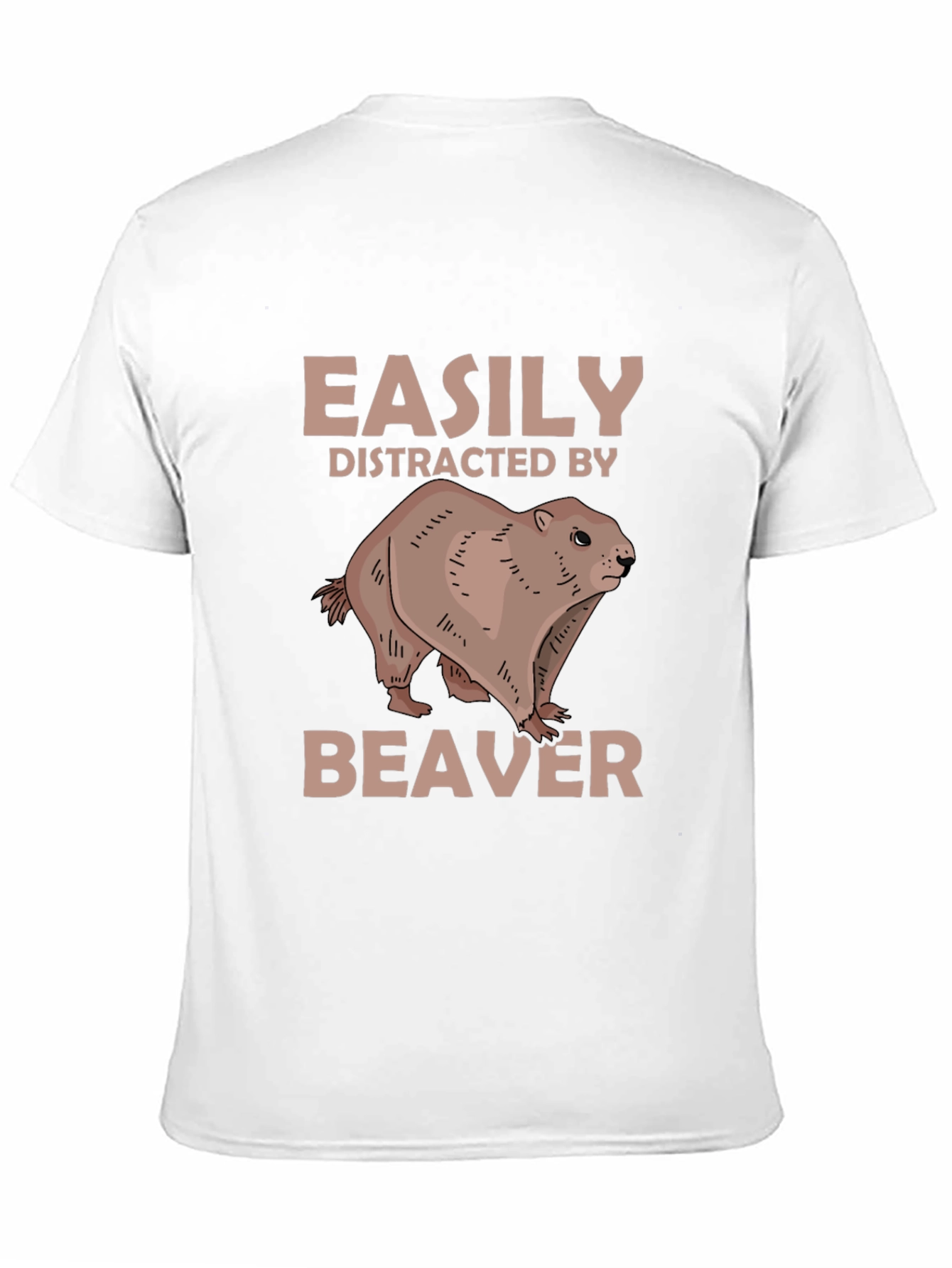 Easily Distracted By Beaver Novelty T-Shirt