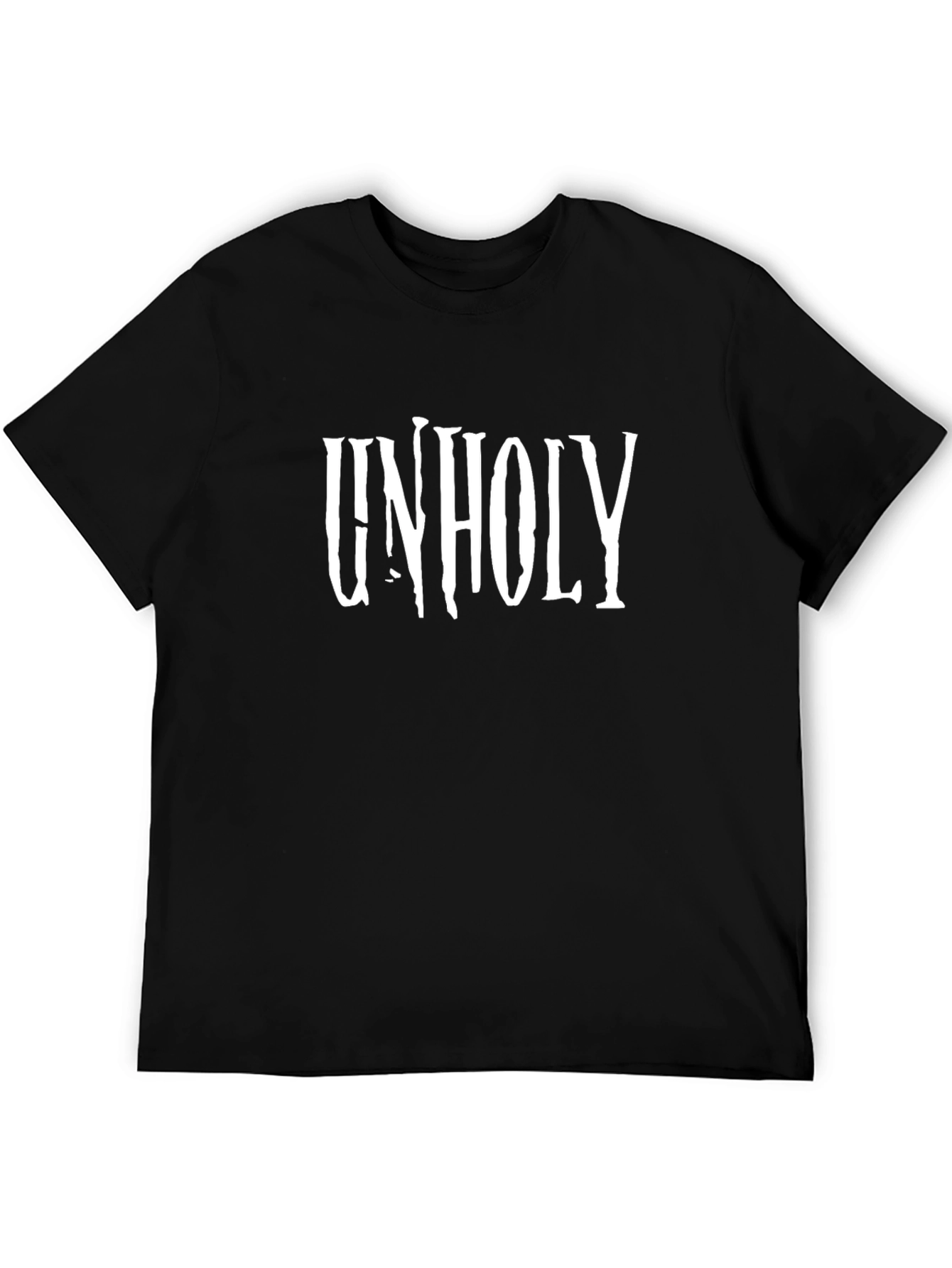 Unholy Graphic Print Black T-Shirt