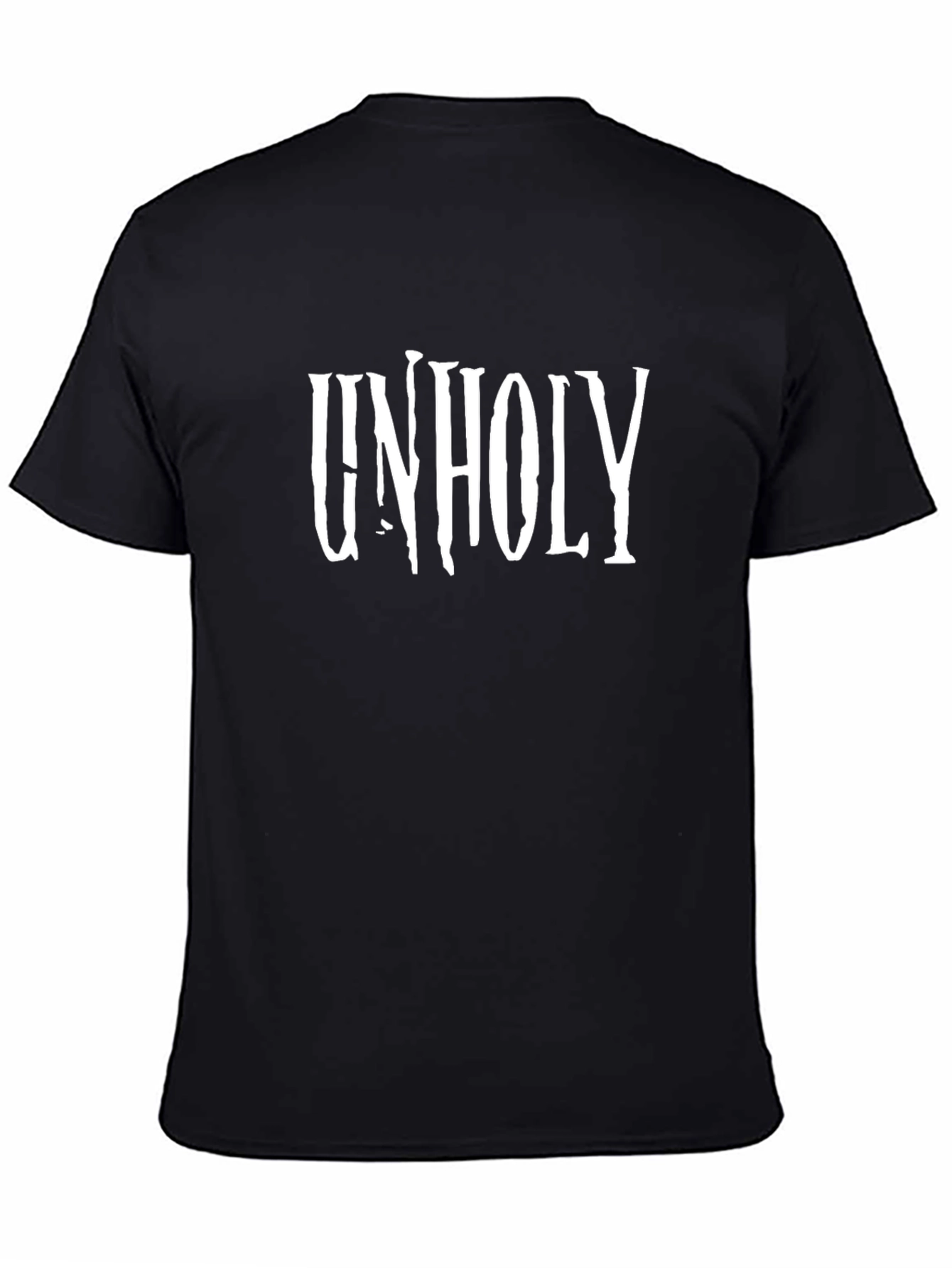 Unholy Graphic Print Black T-Shirt