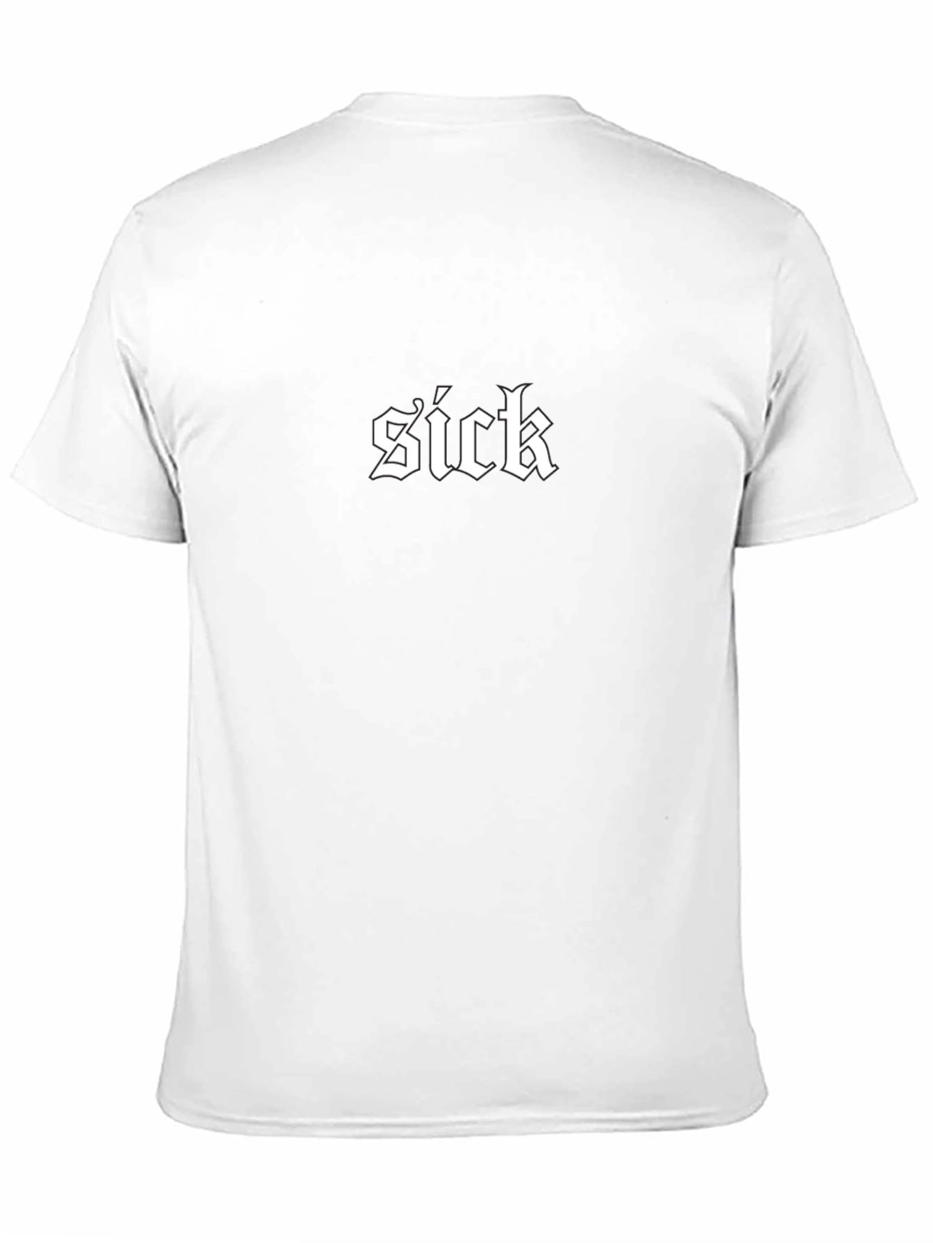 Sick Graphic Tee - Gothic Style Black T-Shirt