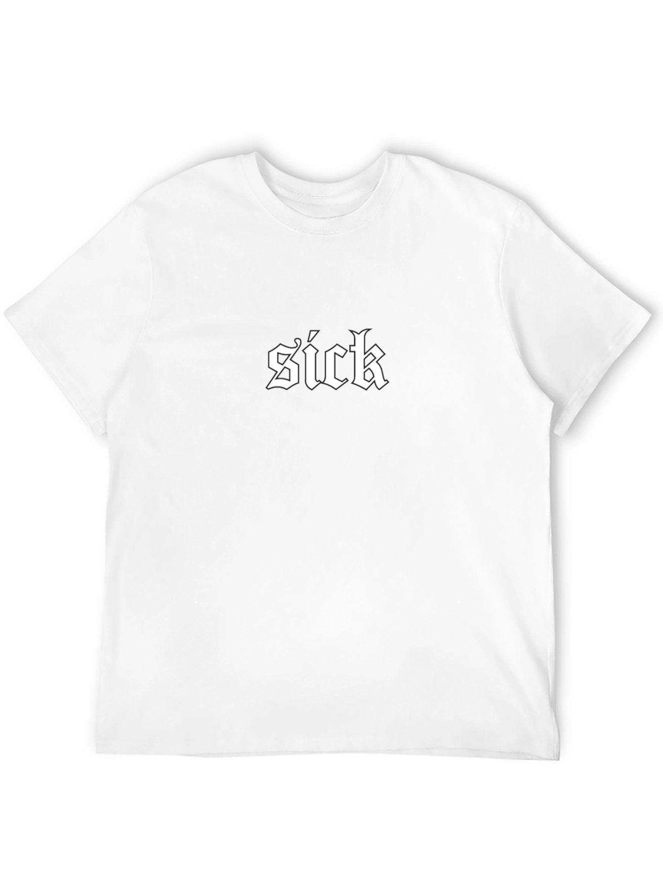 Sick Graphic Tee - Gothic Style Black T-Shirt