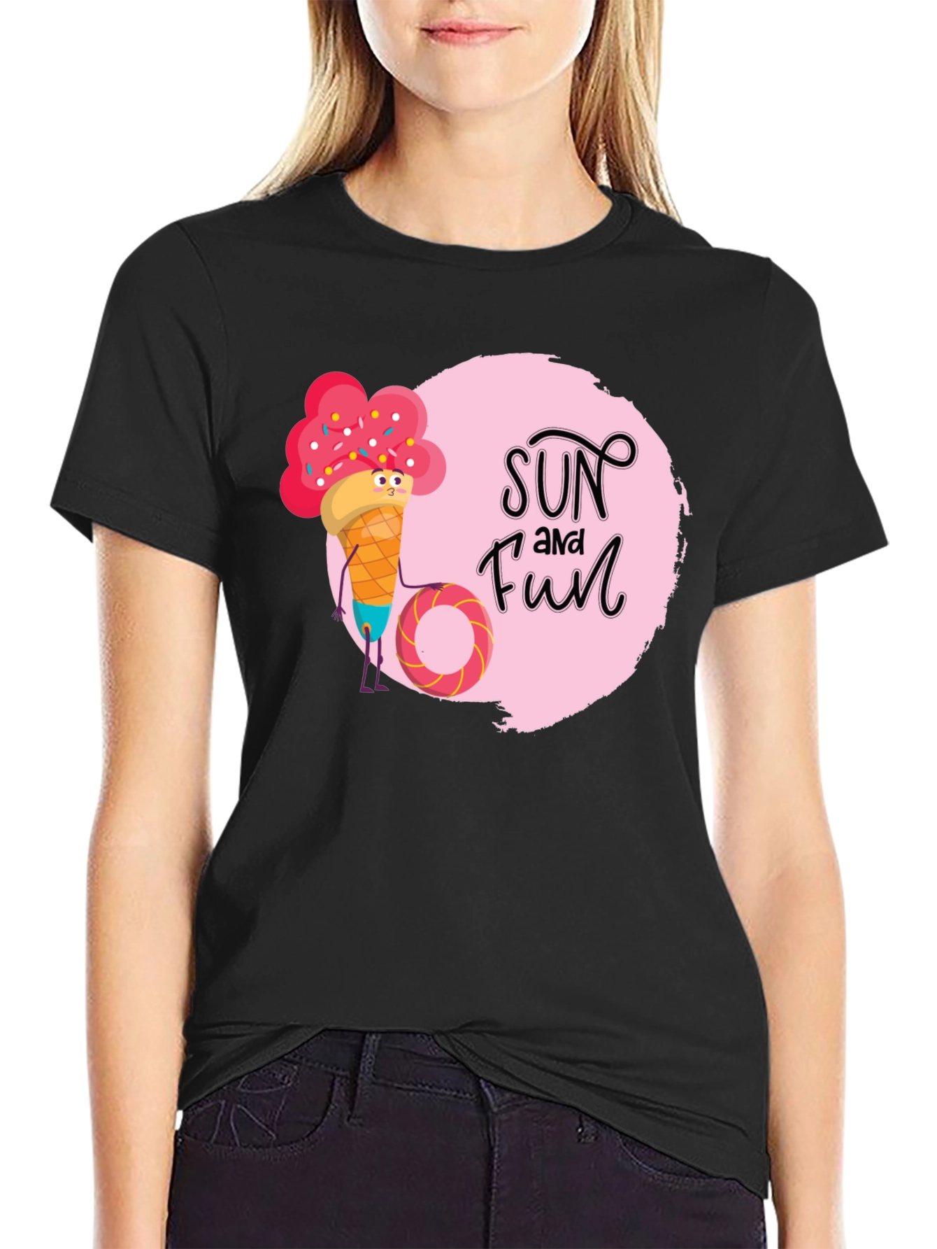 Sun and Fun Ice Cream Graphic Tee