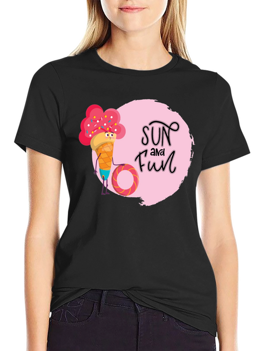 Sun and Fun Ice Cream Graphic Tee