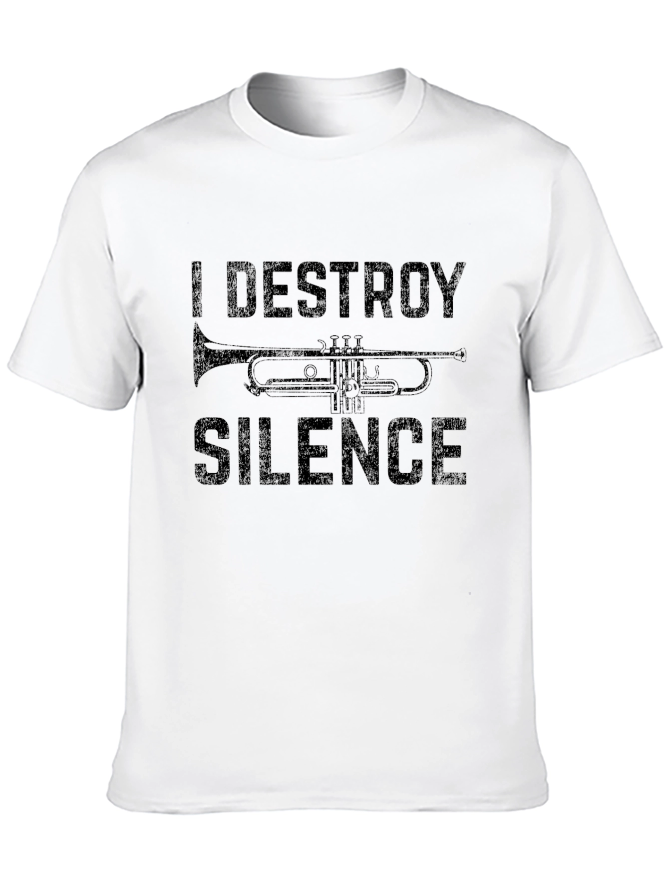 I Destroy Silence Trumpet Graphic T-Shirt