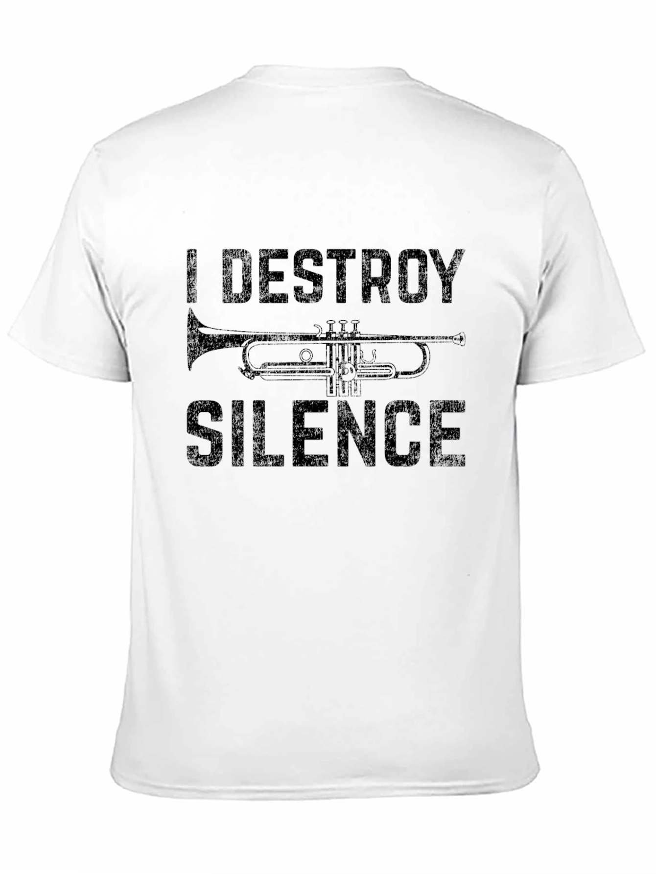 I Destroy Silence Trumpet Graphic T-Shirt