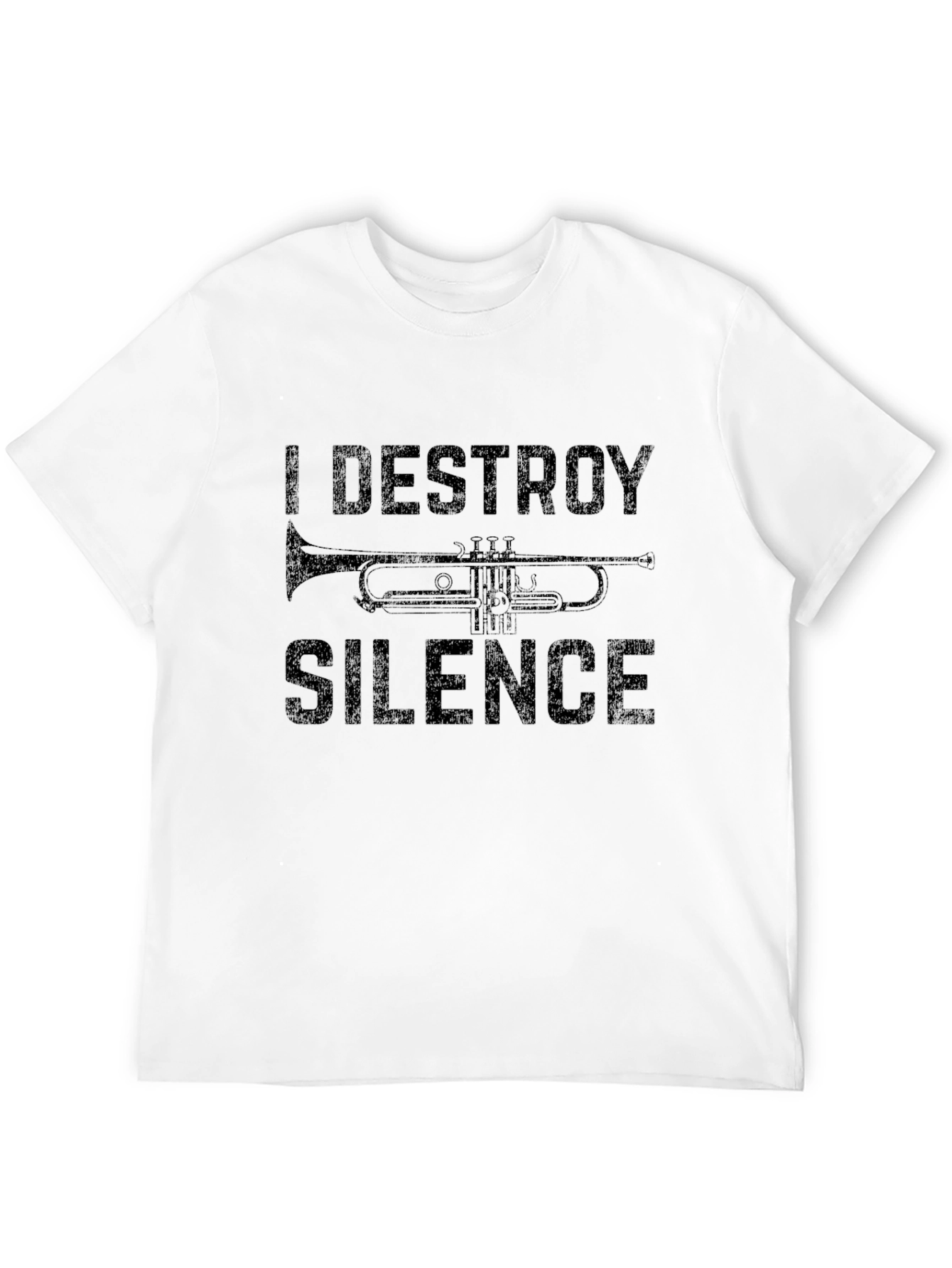 I Destroy Silence Trumpet Graphic T-Shirt