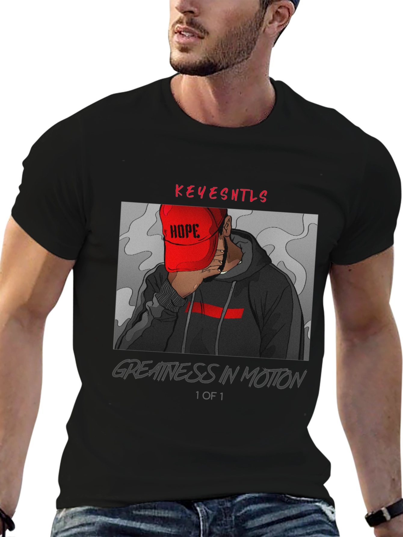 Keysentls Greatness In Motion Black T-Shirt