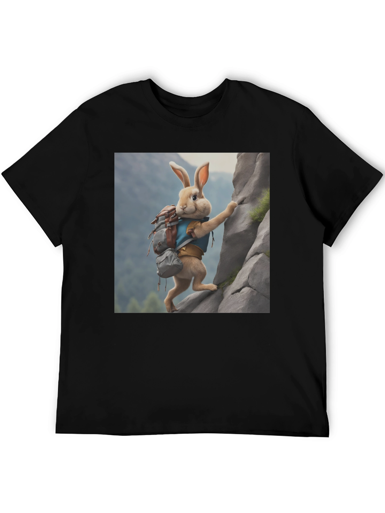 Rabbit Climber Black T-Shirt