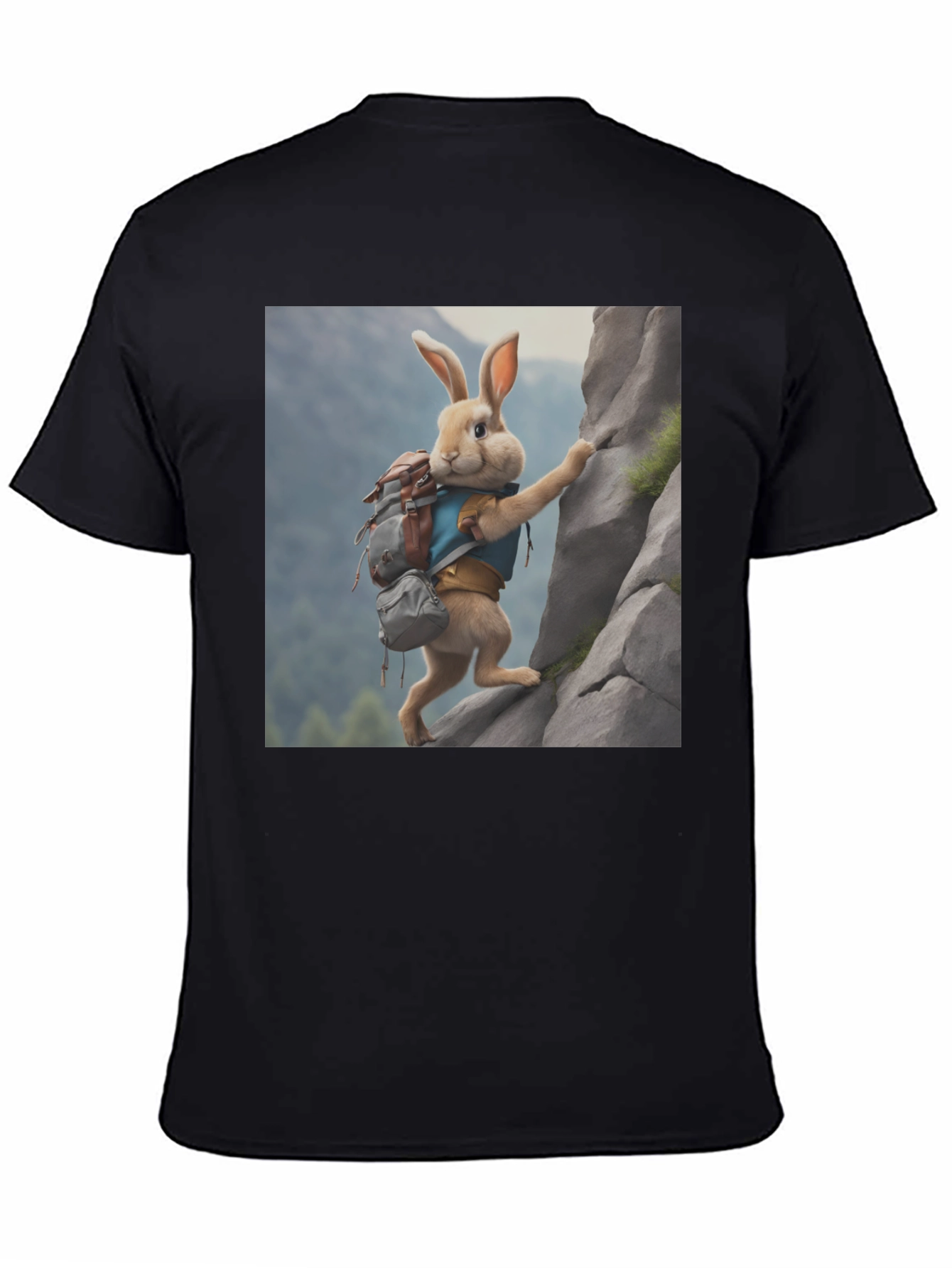 Rabbit Climber Black T-Shirt