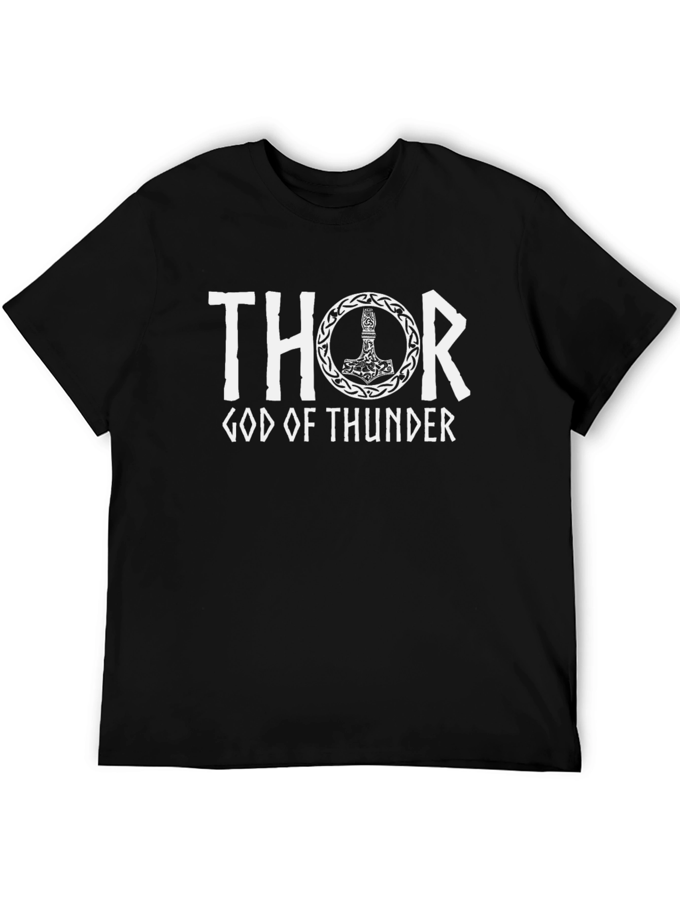 Thor God of Thunder Graphic Tee - Black